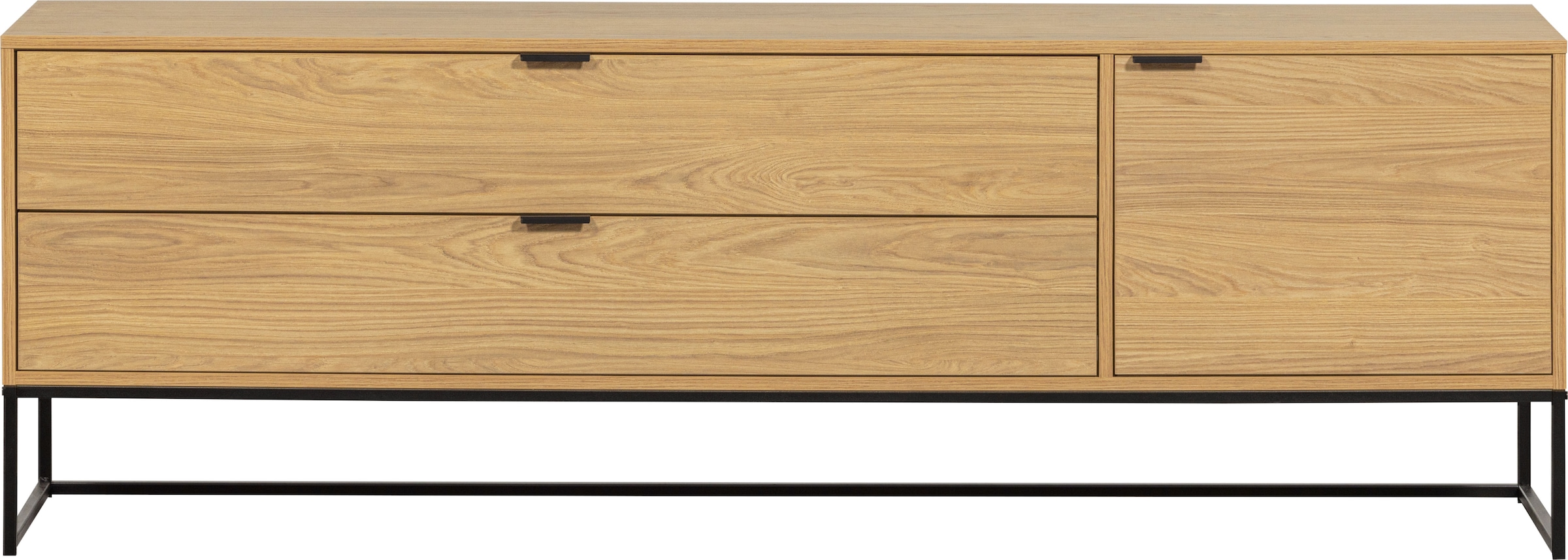 WOOOD Lowboard "Silas TV-Board" Kommode, 2 Schubladen und 1 Tür, viel Staur günstig online kaufen
