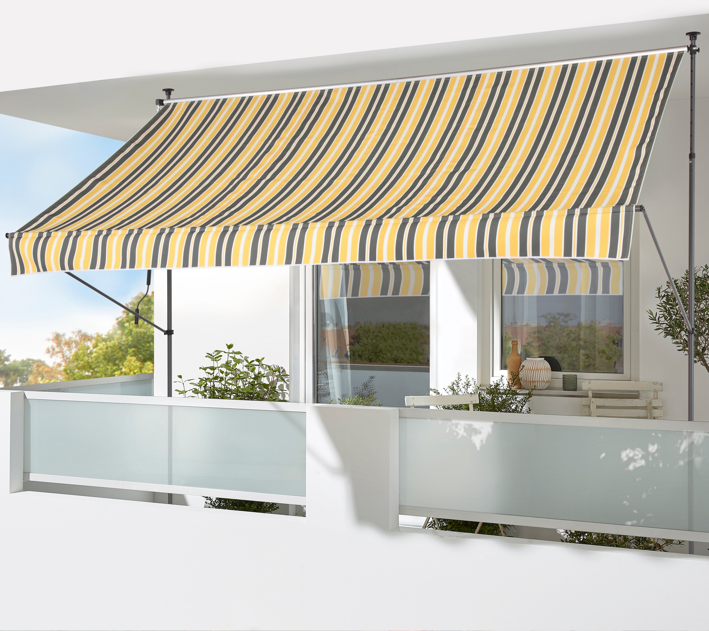 KONIFERA Klemmmarkise "Torremolinos" Breite/Ausfall: 250/150 cm günstig online kaufen