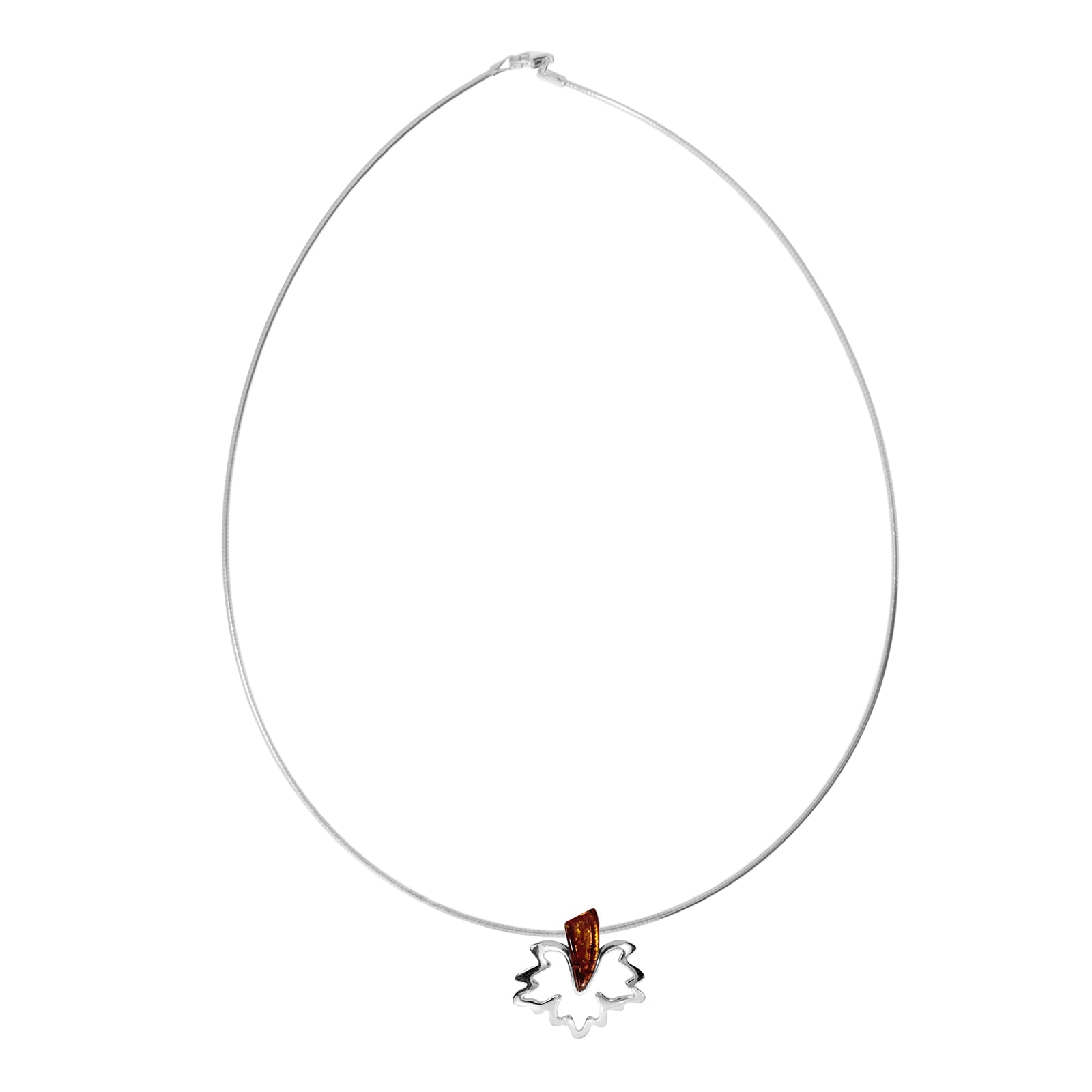 OSTSEE-SCHMUCK Kette mit Anhänger »- Gleiter-Ahorn - Silber 925/000 - Bernstein«