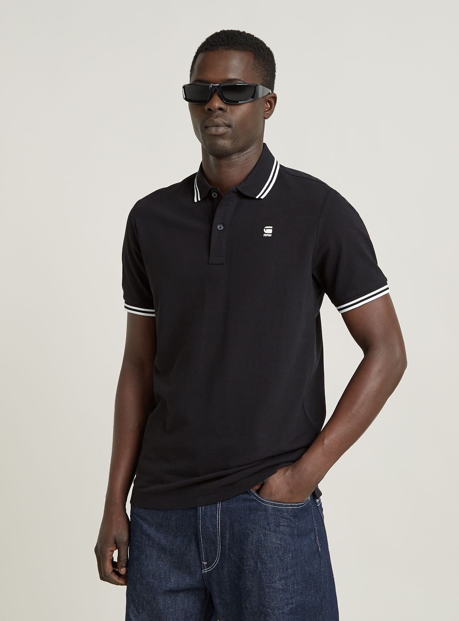 G-STAR Poloshirt "Dunda Slim Stripe Poloshirt" günstig online kaufen