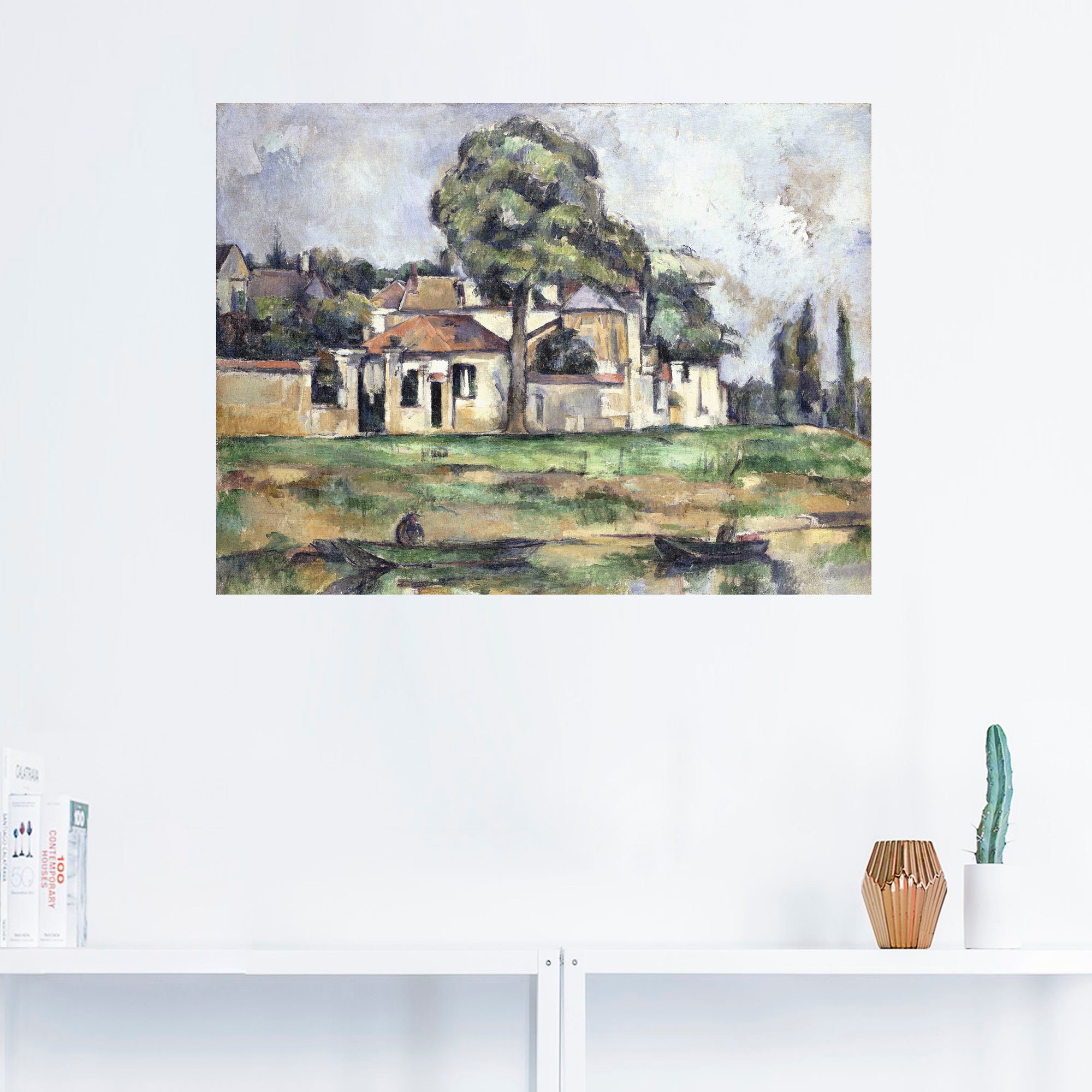 Artland Wandbild »Stillleben mit Äpfeln und Orangen«, Gebäude, (1 St.), als Leinwandbild, Wandaufkleber oder Poster in versch. Größen