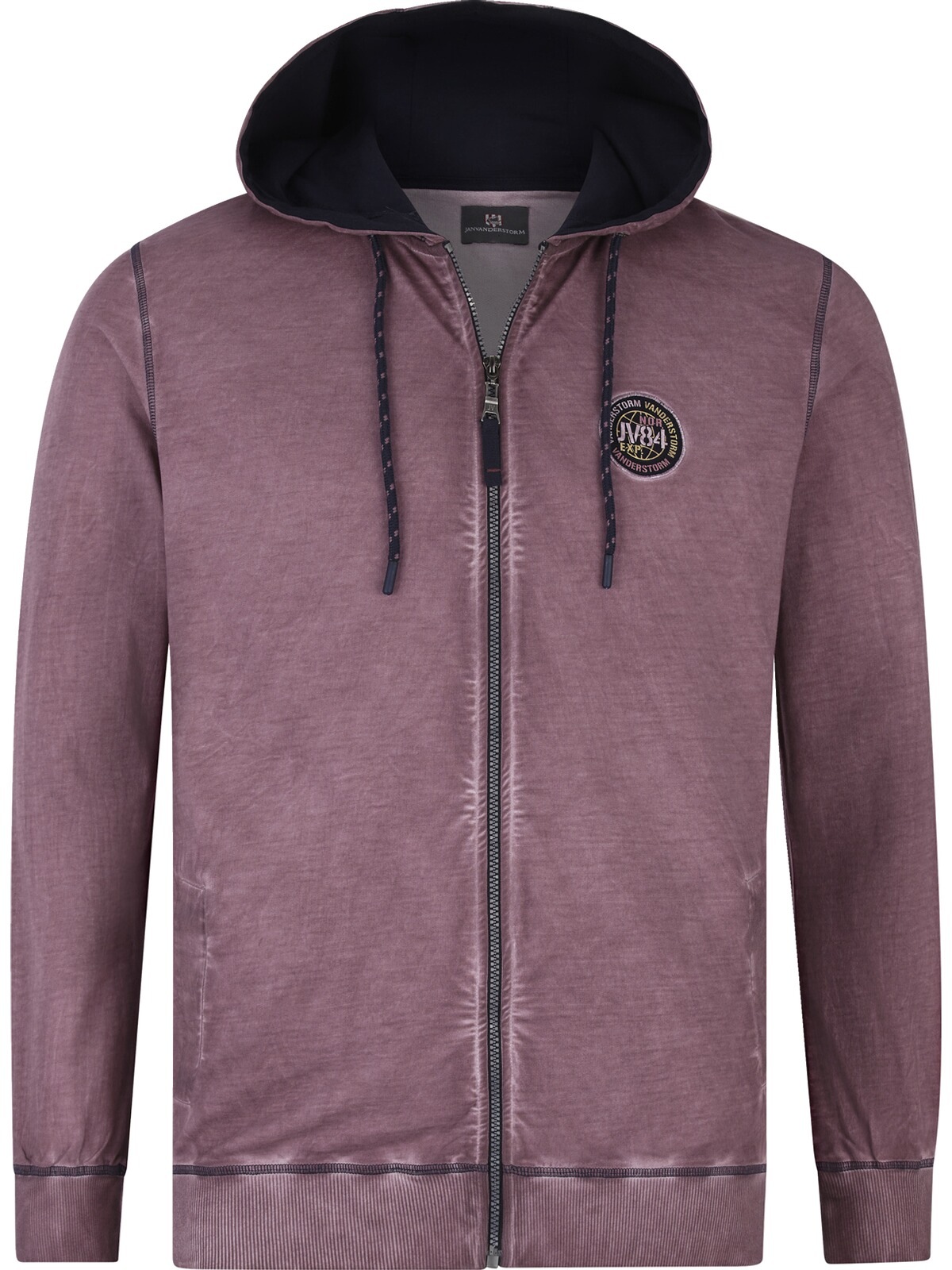 Jan Vanderstorm Kapuzensweatjacke »Sweatjacke PERKELMAN«, mit Rücken-Print