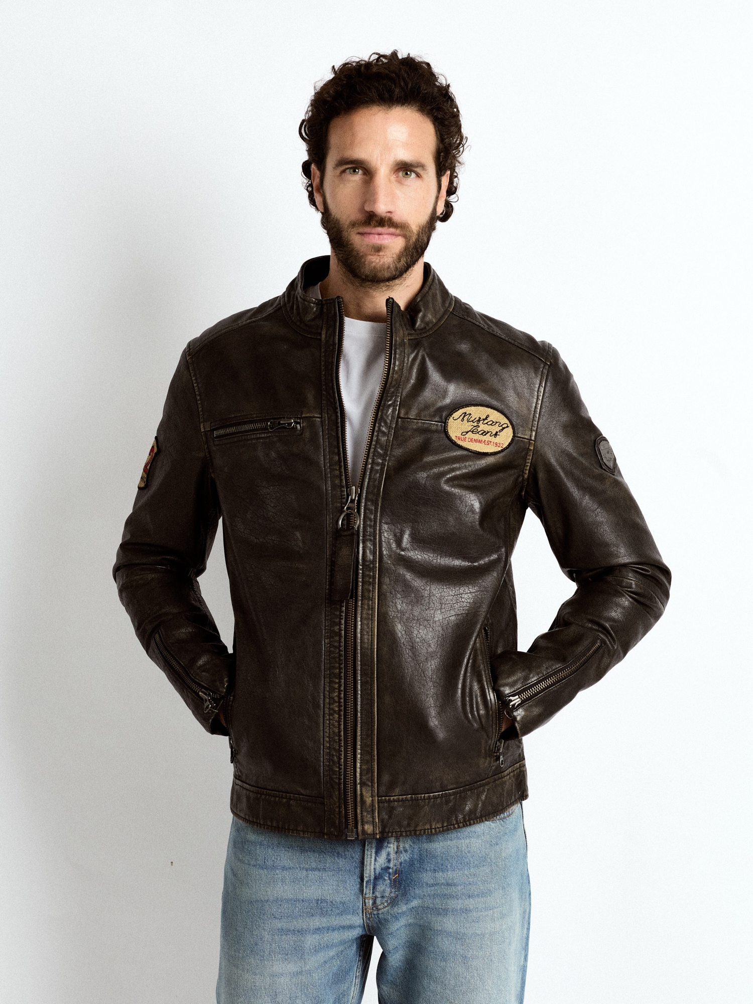 MUSTANG Lederjacke "Varberg" günstig online kaufen