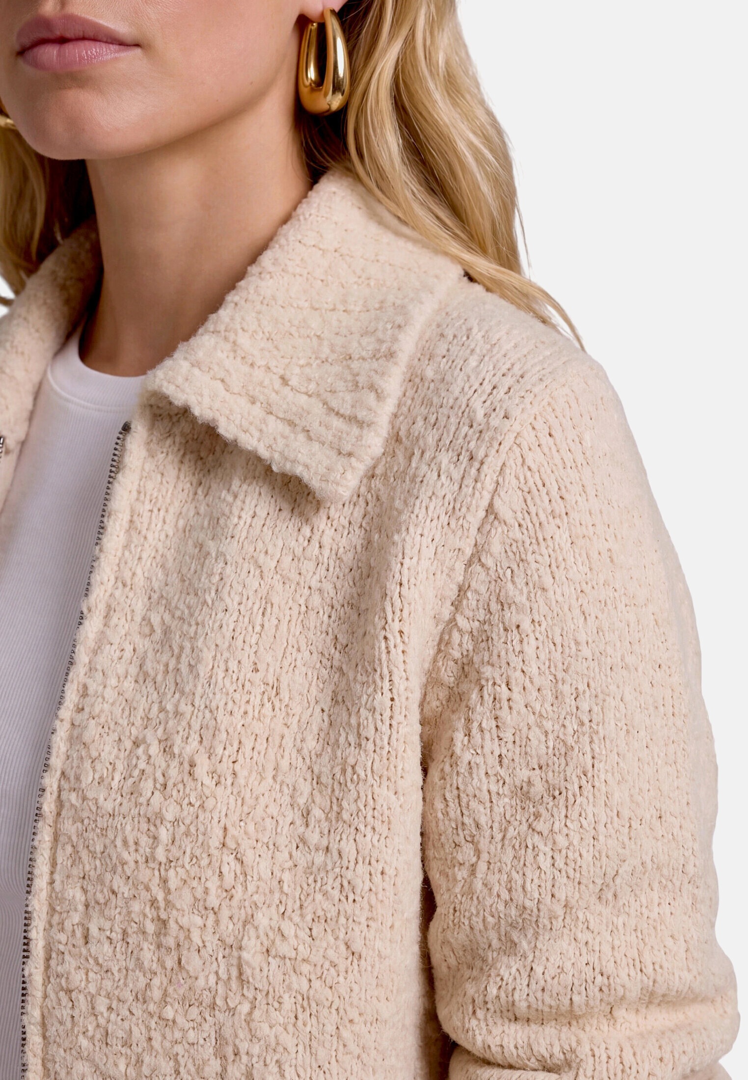 Zero Strickjacke »Damen mit Reißverschluss« 1 Material