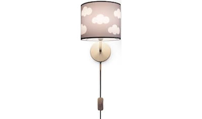 Paco Home Stehlampe »Luca Cosmo«, Stehlampe Kinderzimmer Stoff Lampenschirm  Spielzimmer Wolken E27 | BAUR
