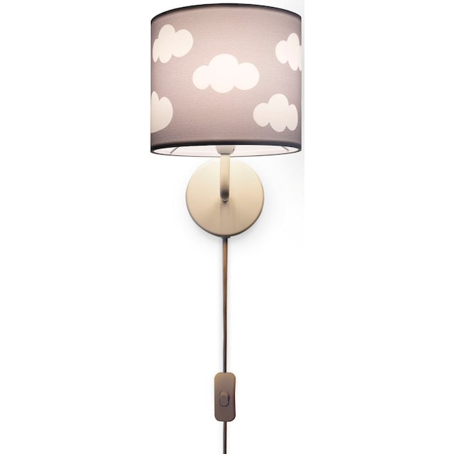 Paco Home Wandleuchte »Luca Cosmo«, Kinderzimmer Wandleuchte Kind  Kinderlampe Wolken Himmel Mit Stecker | BAUR