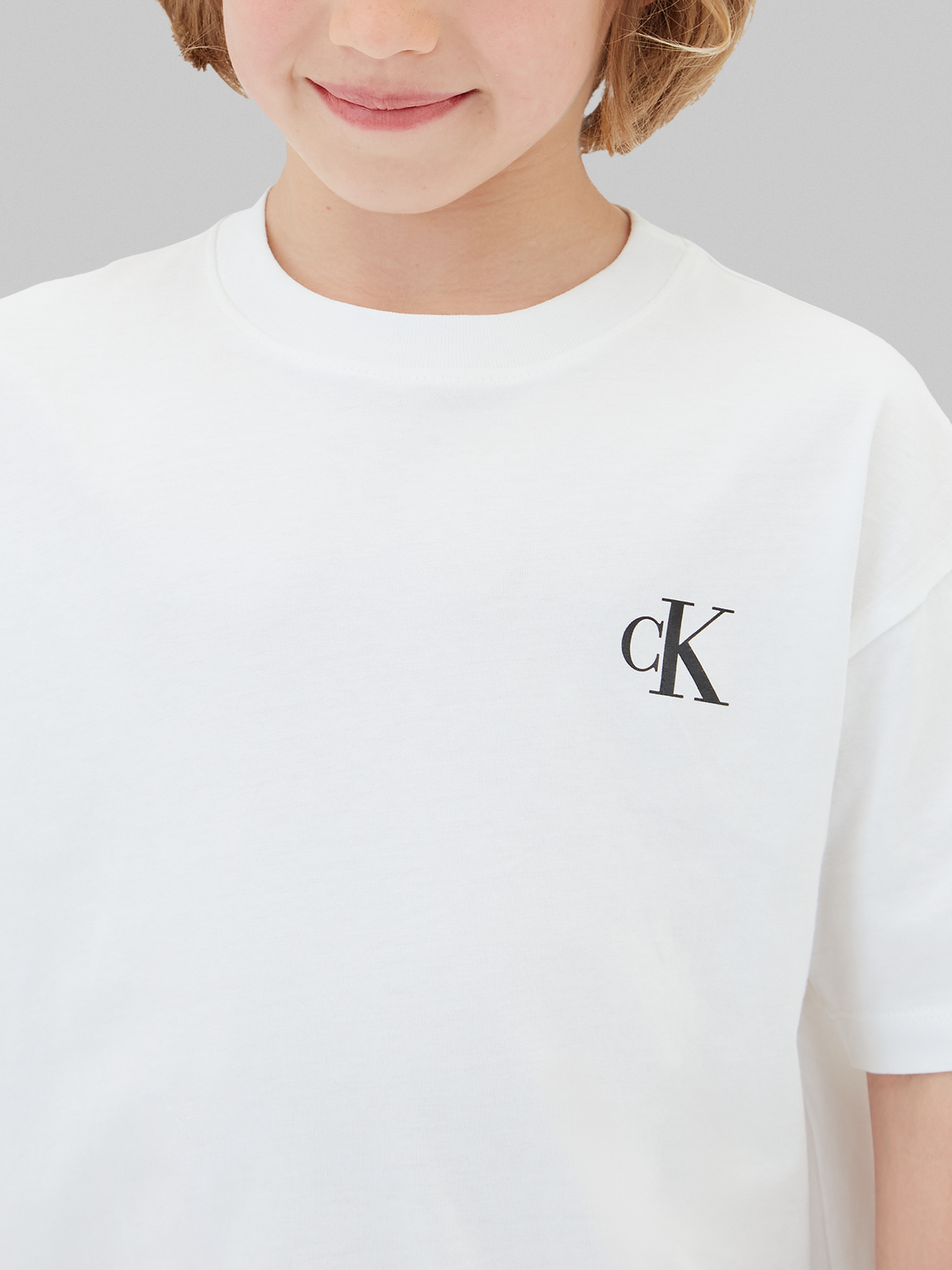 Calvin Klein Jeans T-Shirt Packung, 2 Reine Baumwolle, Regular Fit, Logodruck