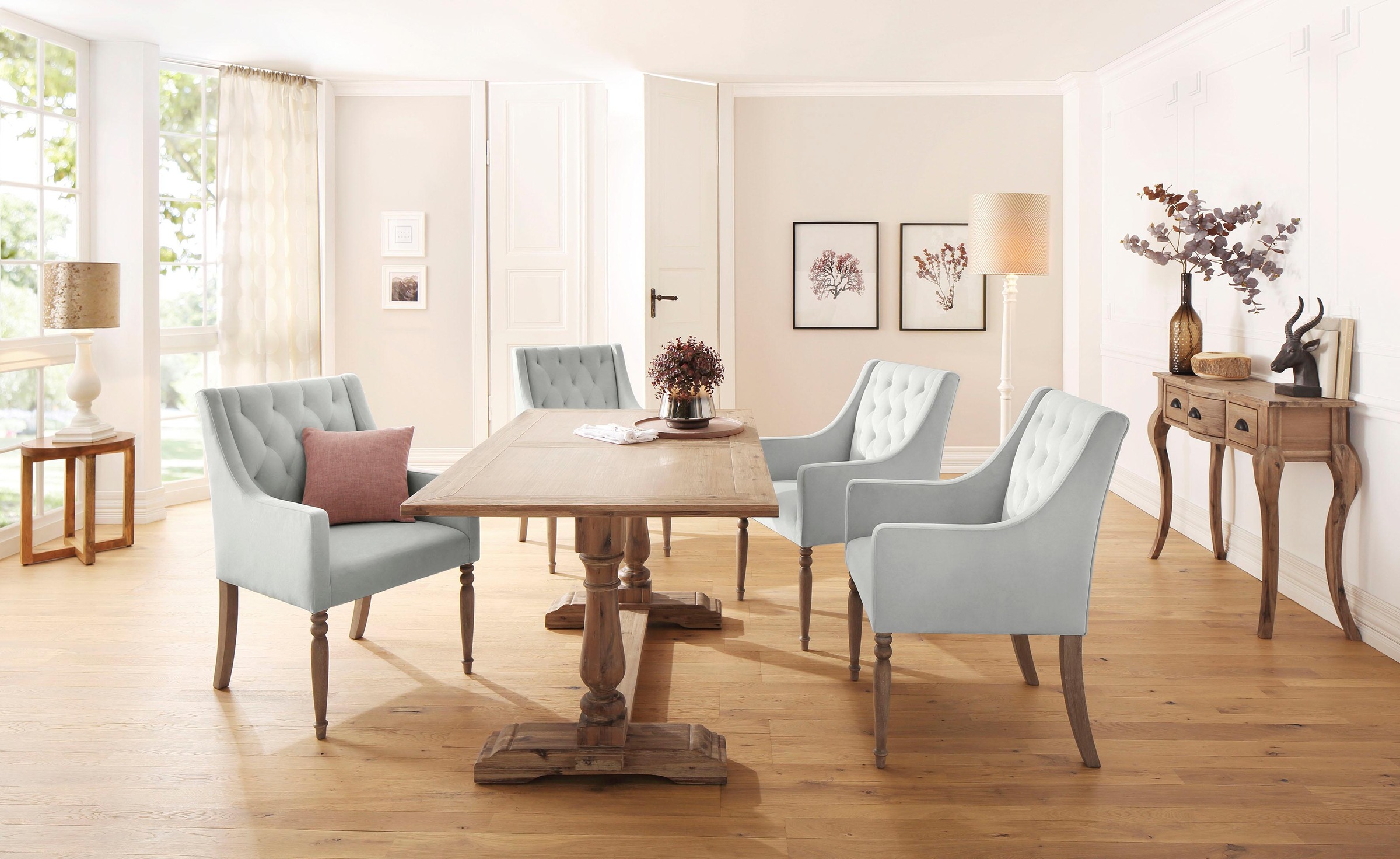 Home affaire Esszimmerstuhl »Tide, TOPSELLER!, OTTOs Choice«, Velvet, mit schöner Polsterung und massiven Birkenholzbeinen