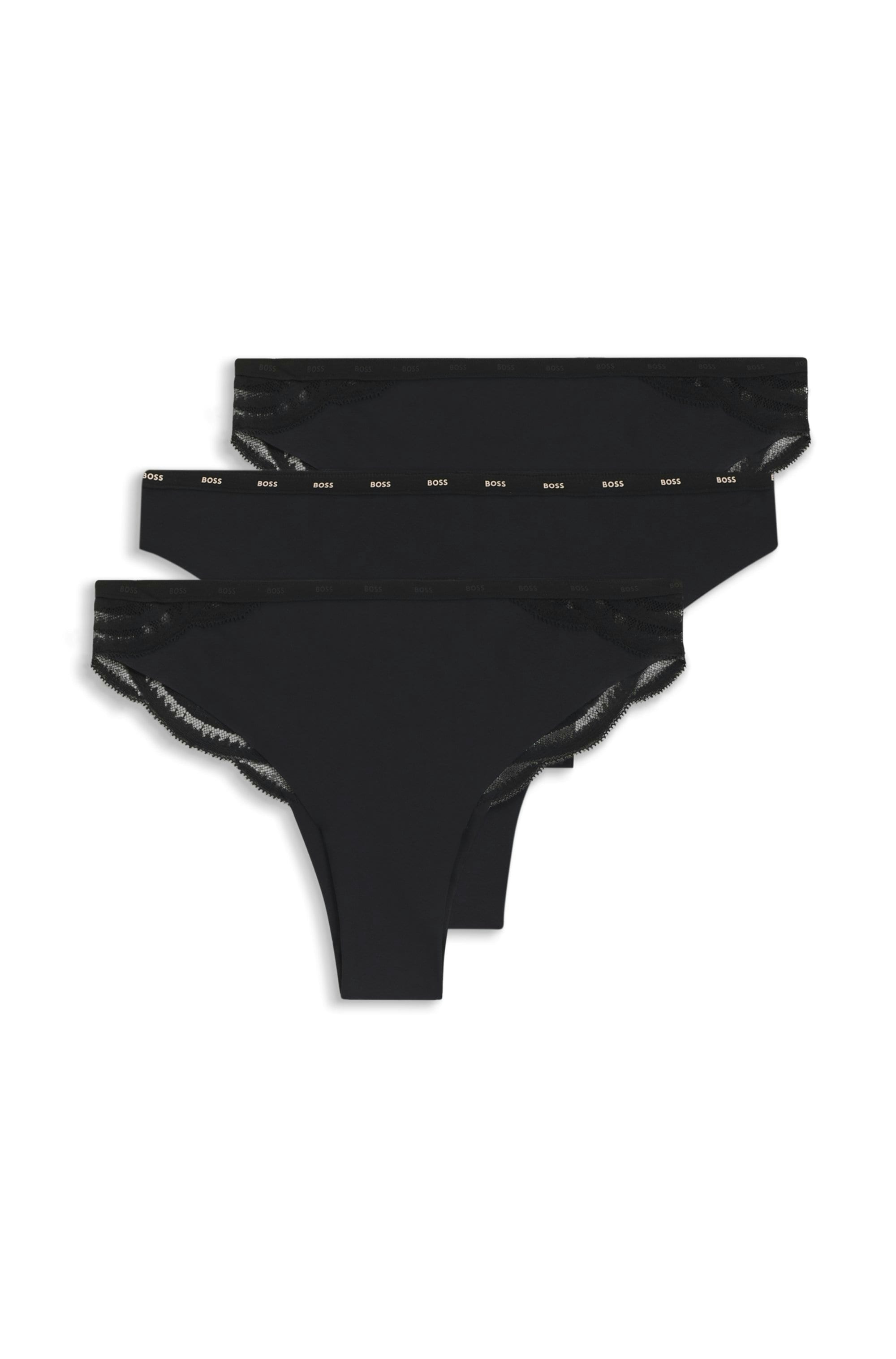 BOSS Brasilslip »3P LACE« 3 Stk. aus supersoftem Material mit nicht abzeichnendem Schnitt