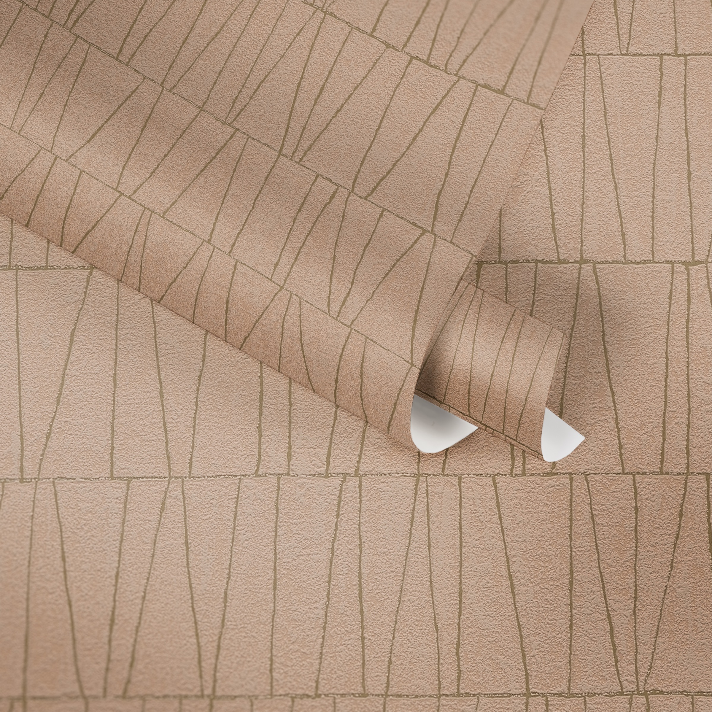 A.S. Création Vliestapete »Jade 2 Grafik-Tapete Mustertapete Metallic-Effekt Dreiecke«, glänzend, Vliestapete geometrisch für Schlafzimmer Küche Wohnzimmer Grafik Flur