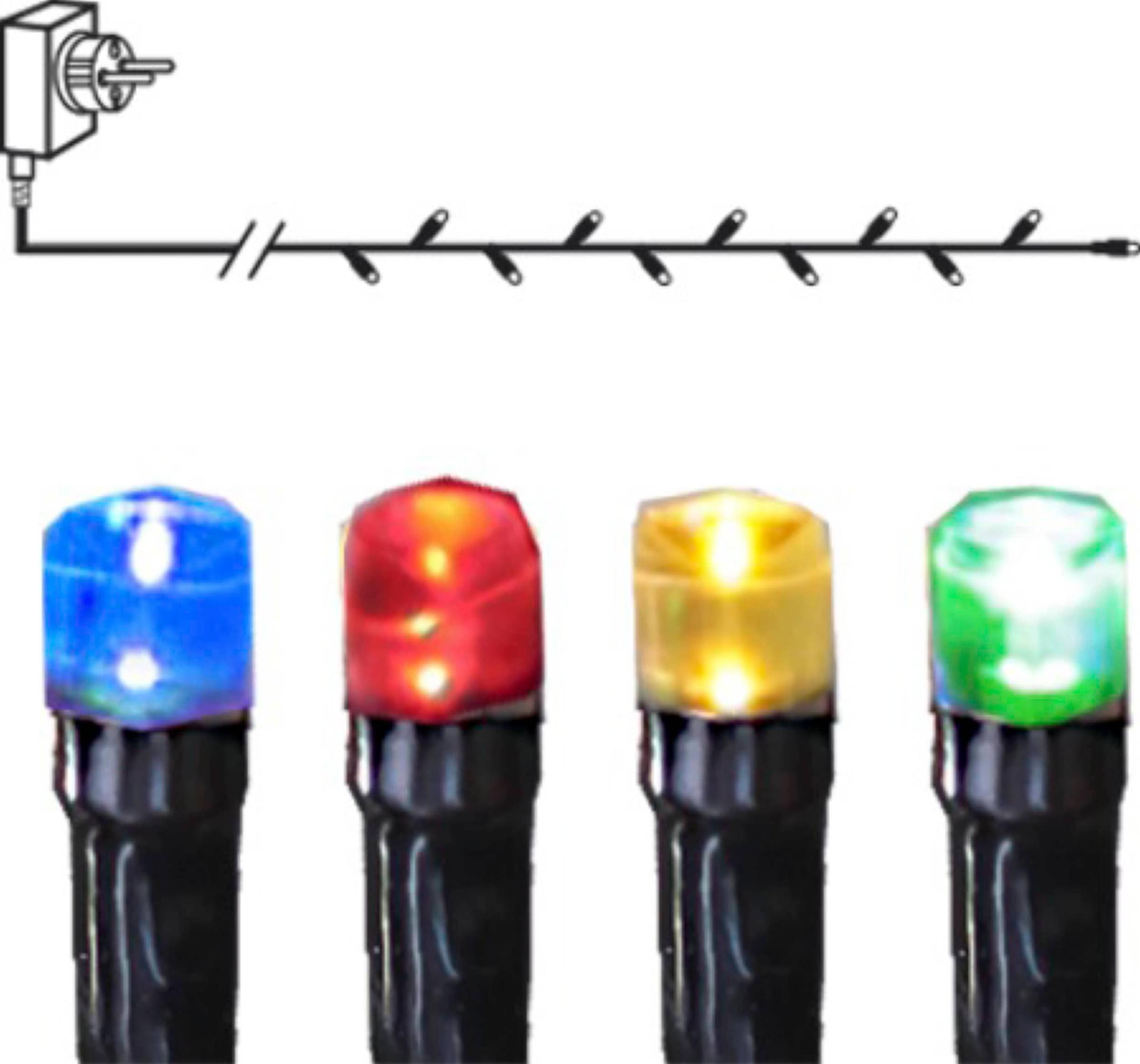 EGLO LED-Lichterkette »SERIE LED - Weihnachtsdeko - Beleuchtung - Winterdeko«, 160 St.-flammig, Lichterkette, bunte Außenbeleuchtung, mit Kabel, 16 m