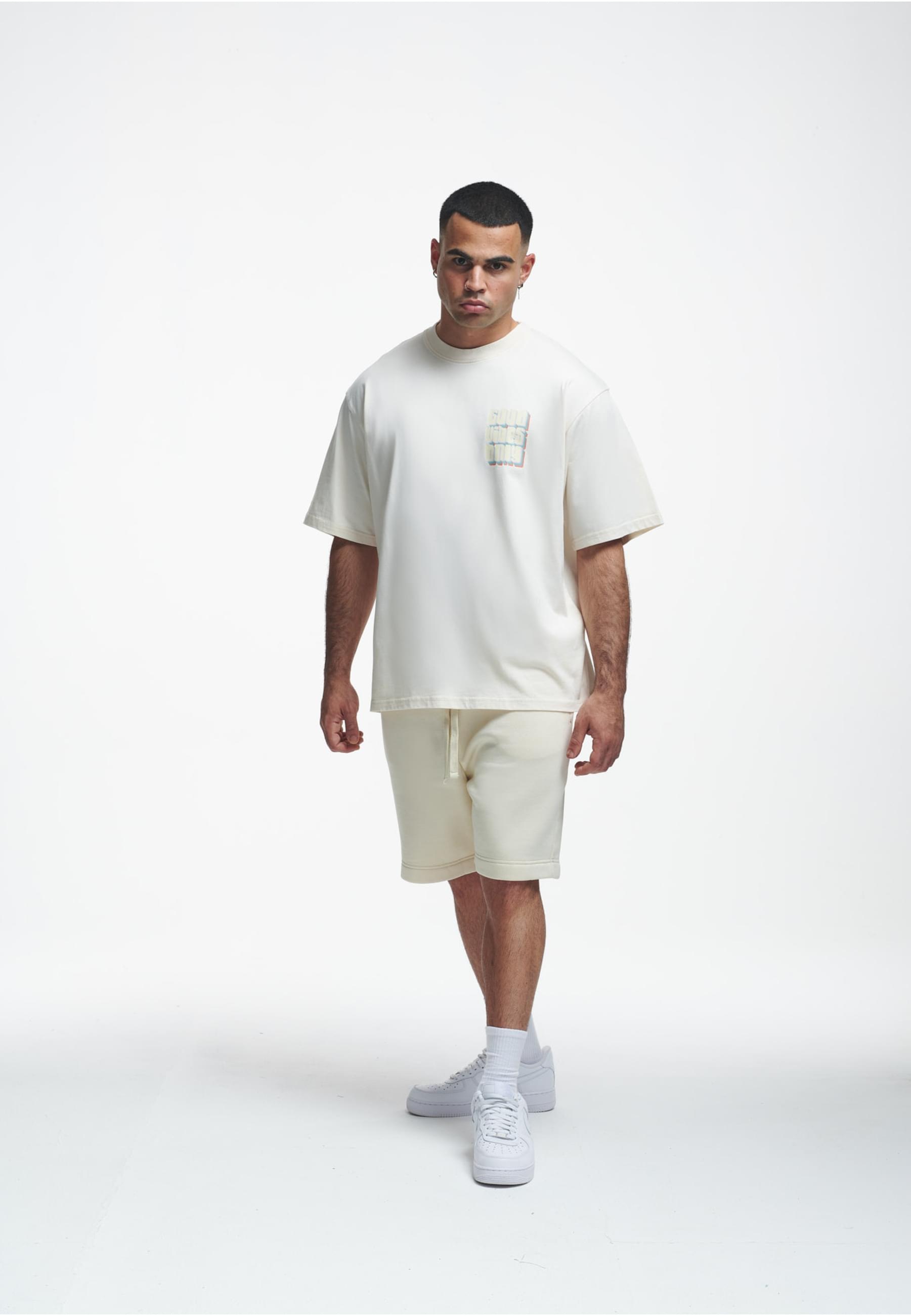 2Y Studios T-Shirt »2Y Studios Herren 2Y Good Vibes Only Oversize Tee«, (1 tlg.)