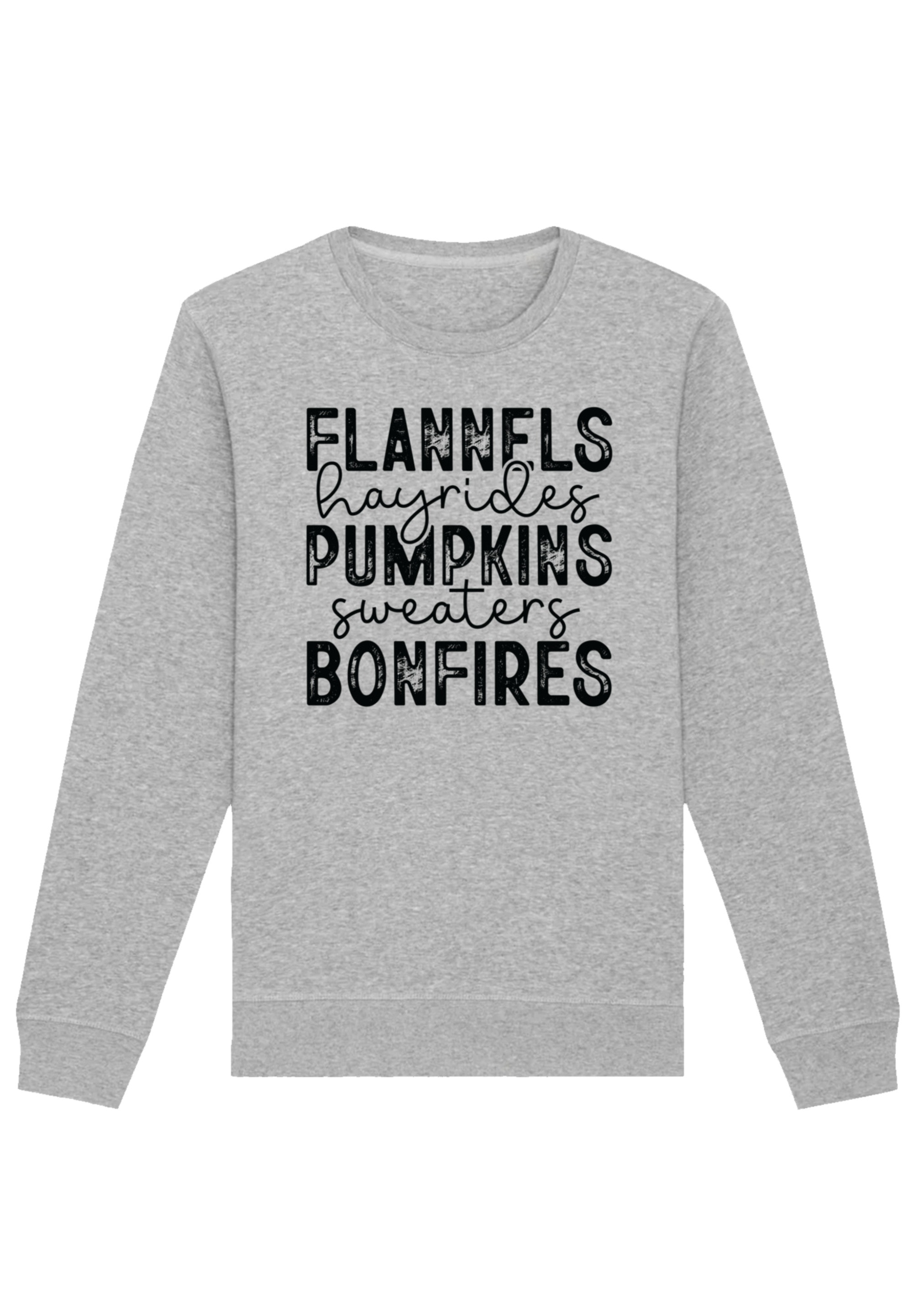 F4NT4STIC Sweatshirt "flannels pumpkins bonfires", Premium Qualität günstig online kaufen