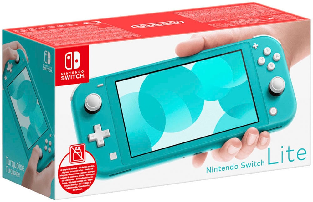 "NINTENDO SWITCH Spielekonsole ""Lite (ohne Netzteil)"", blau (türkis), B:20,8cm H:9,11cm T:1,39cm, Spielekonsolen"