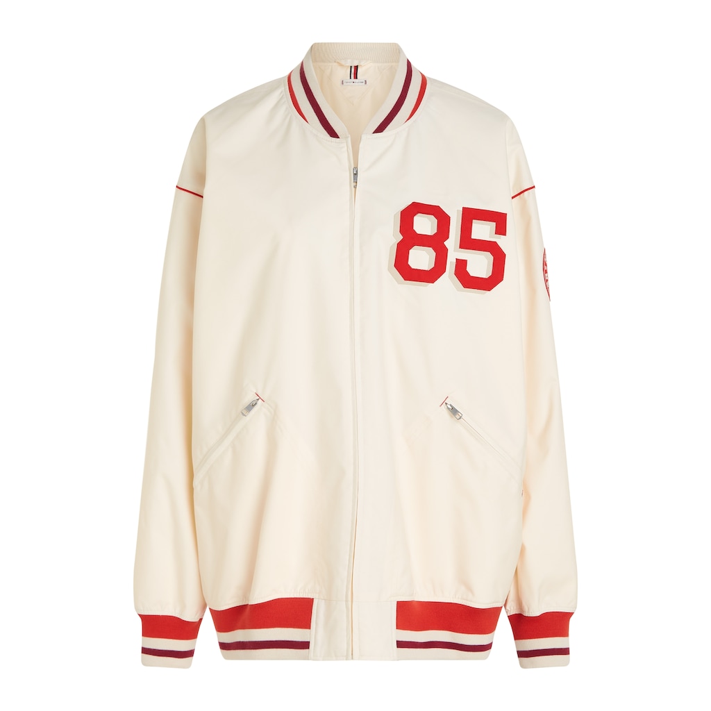 Tommy Hilfiger Outdoorjacke »OVERSIZED BASEBALL JACKET«, mit Logopatch