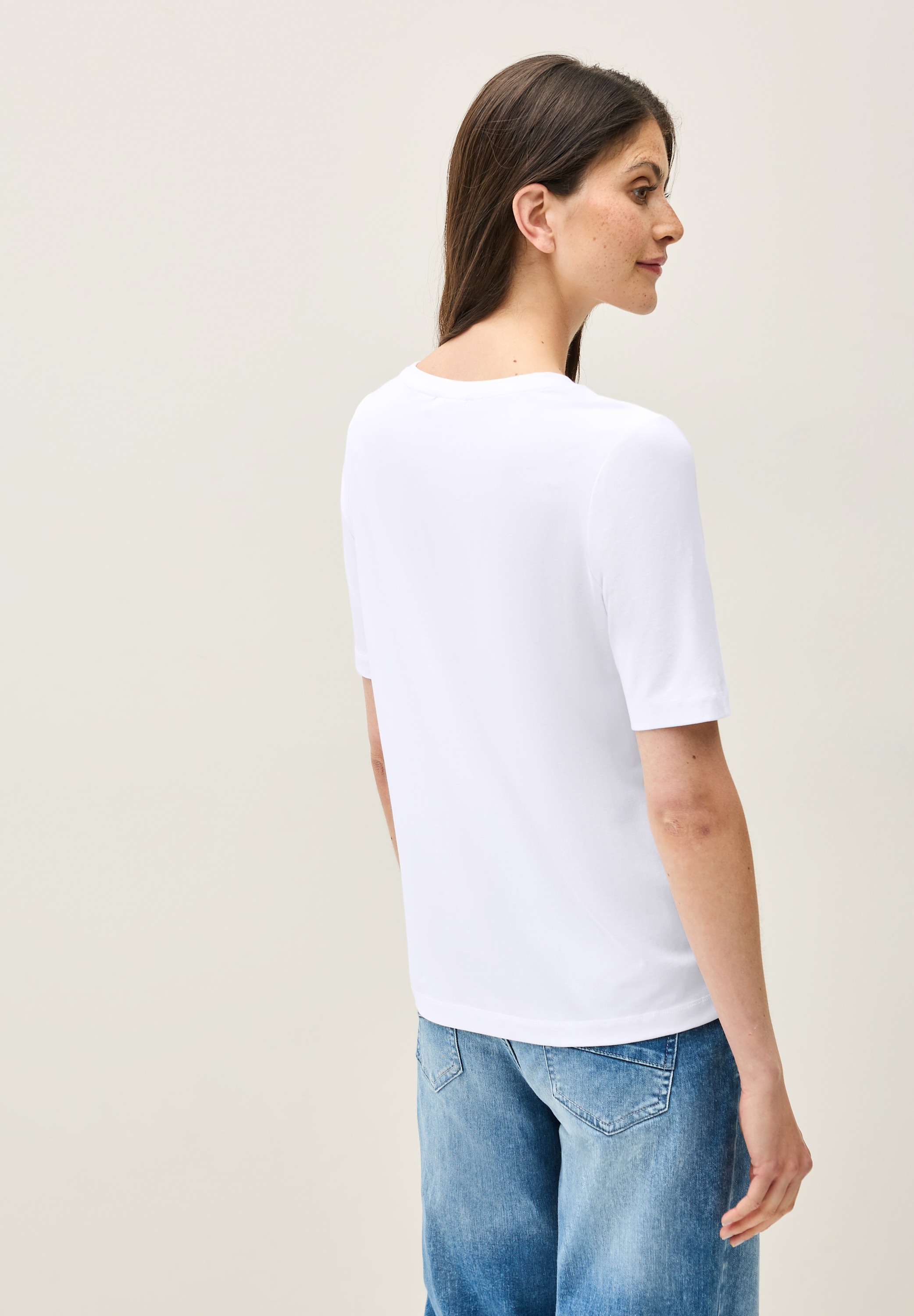 Cecil T-Shirt, im soften Baumwoll-Mix
