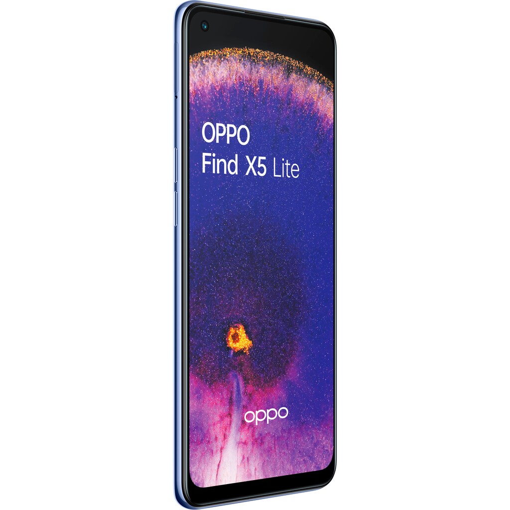 Oppo Smartphone »Find X5 Lite«, (16,33 cm/6,43 Zoll, 256 GB Speicherplatz, 64 MP Kamera), inkl. 65W Schnellladegerät, Schutzcase