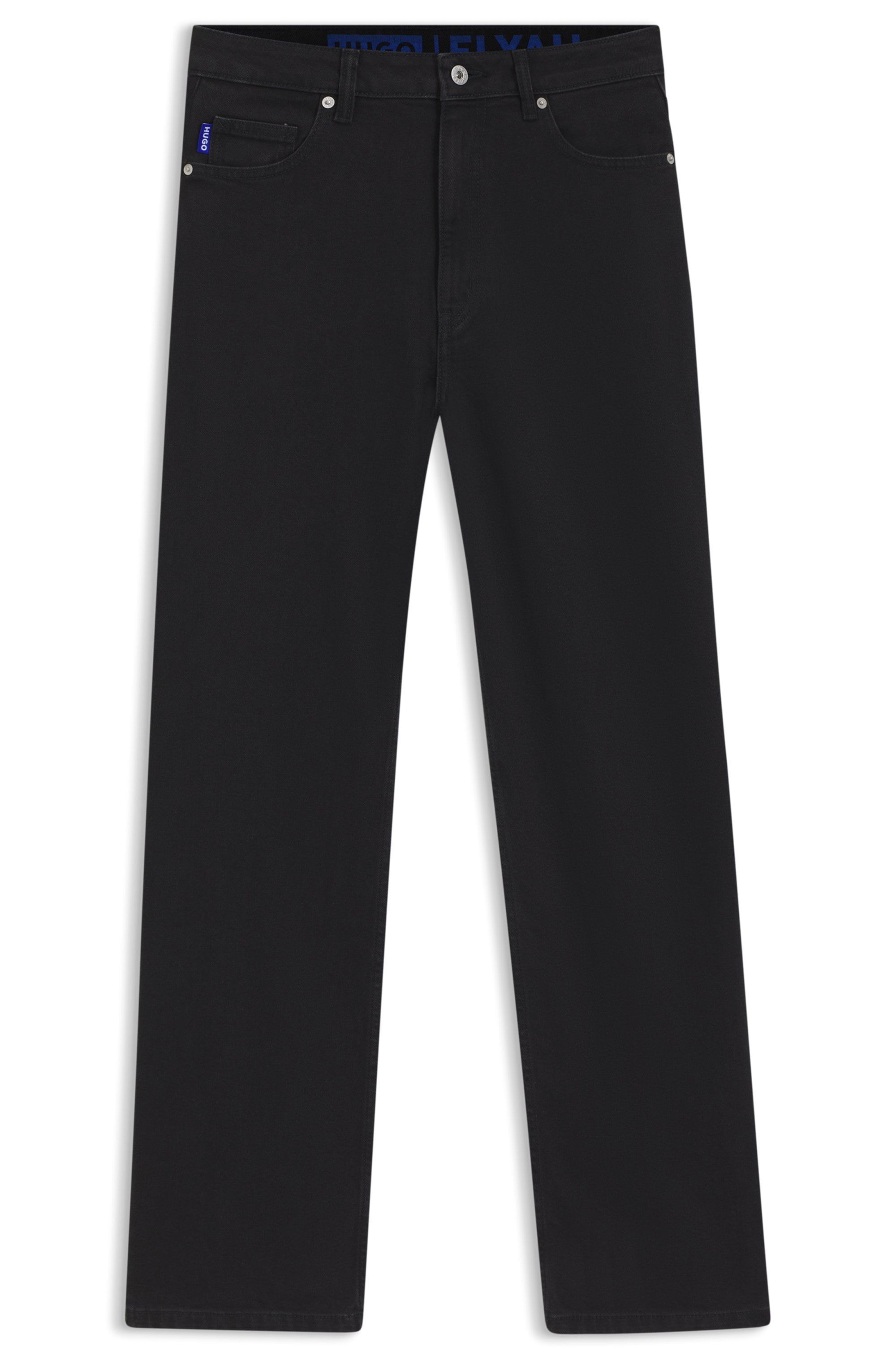 HUGO Blue Straight-Jeans »Elyah« Straight Fit Jeans mit hoher Leibhöhe, Tall Länge 36