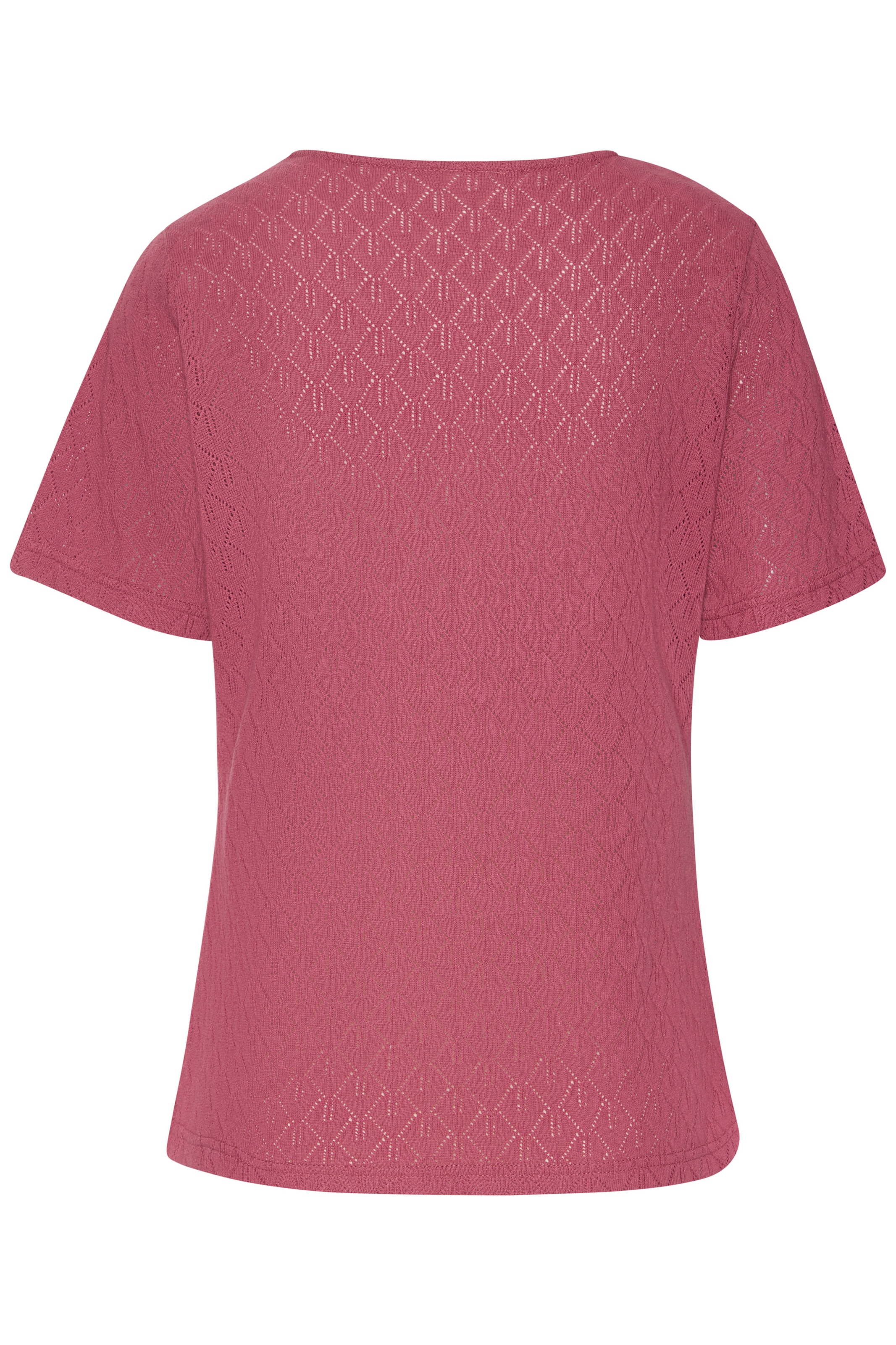 Vivance Kurzarmshirt »mit modischem Ajour-Muster«, aus weicher Baumwoll-Qualität