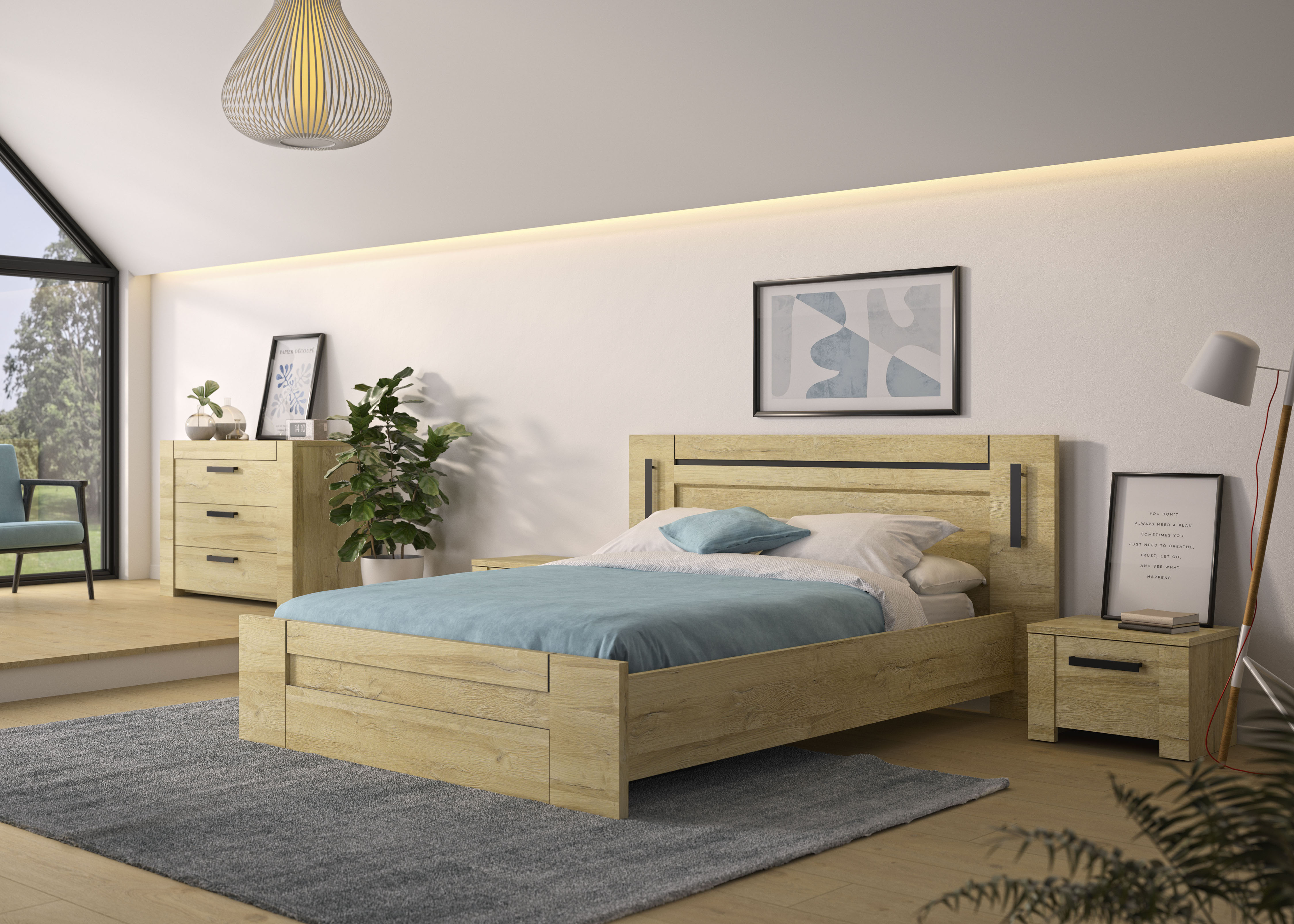 Gami 1100000002199 "Sofia" 1 Stk. tlg. Bett mit integrierte Leselampe