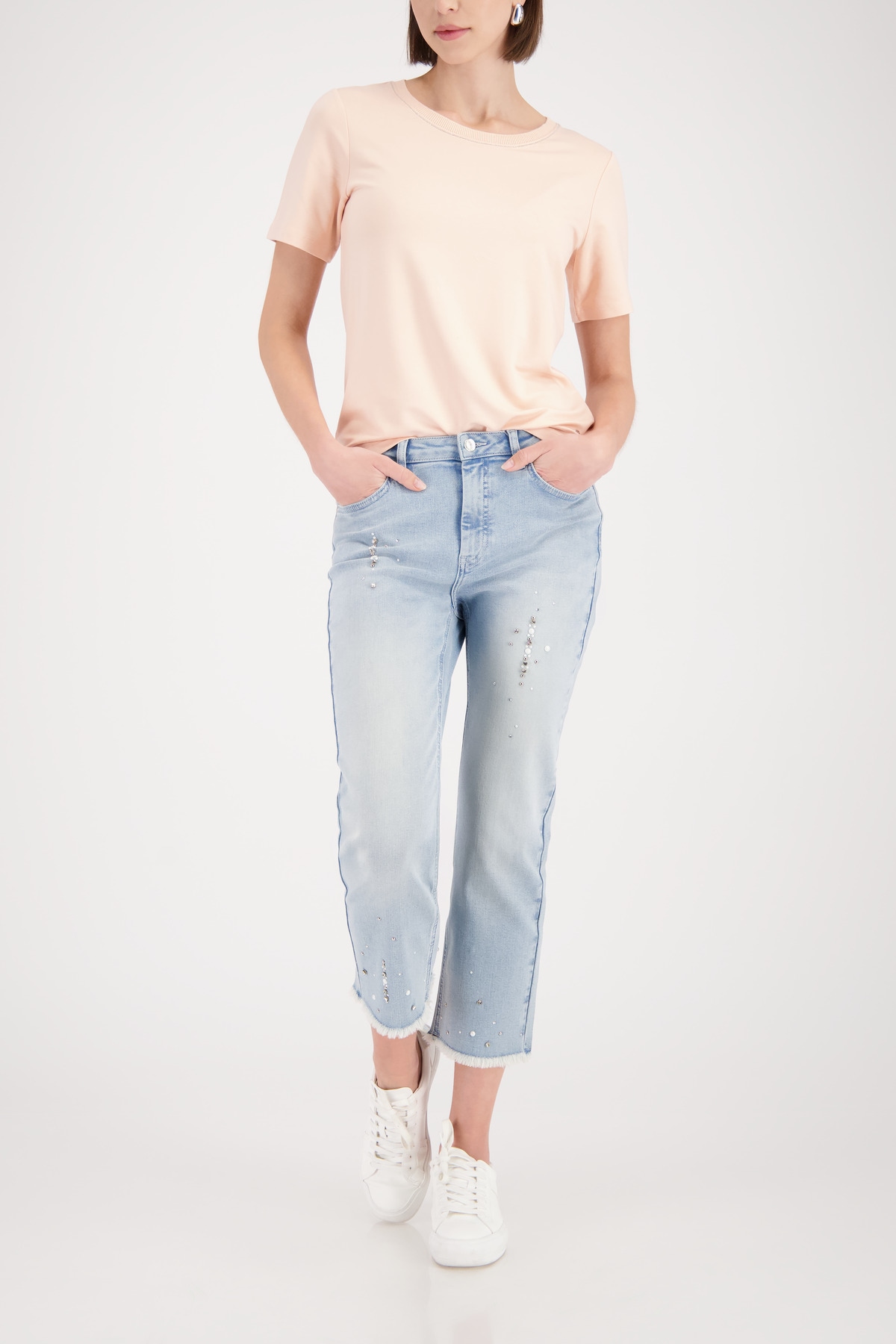 Monari T-Shirt »Shirt Kette« Regular fit mit Rundhalsausschnitt