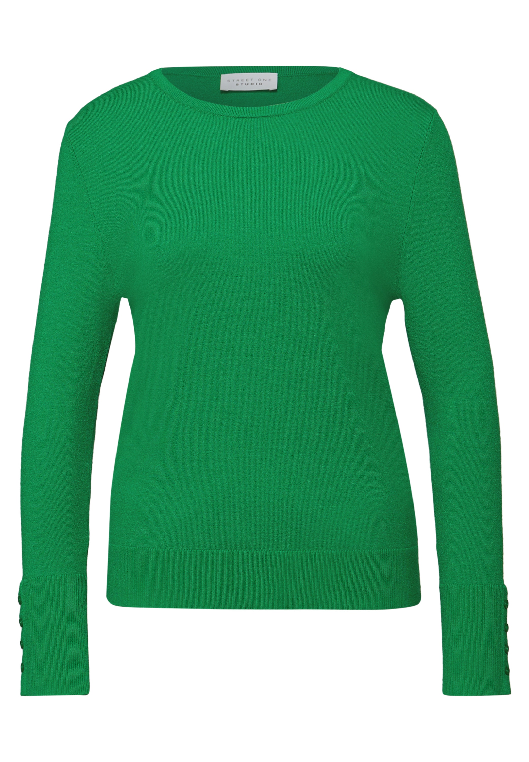 STREET ONE STUDIO Strickpullover mit Rundhalsausschnitt