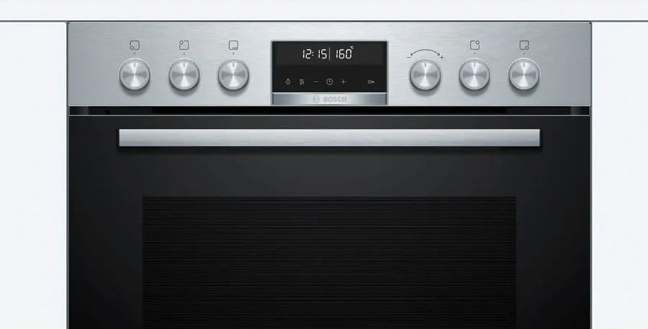 BOSCH Induktions Herd-Set »HEA578BS1«, mit Teleskopauszug nachrüstbar, Pyrolyse-Selbstreinigung
