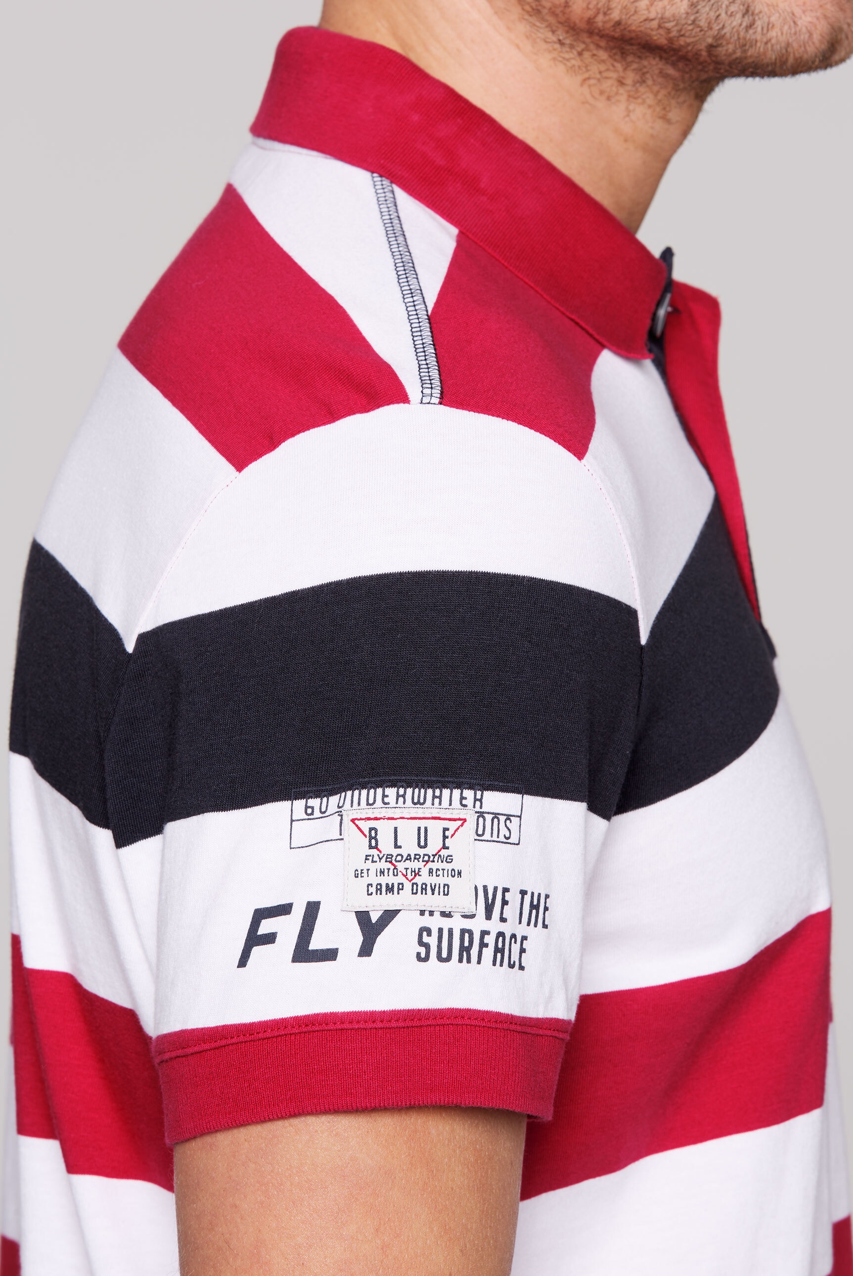CAMP DAVID Poloshirt, aus Baumwolle