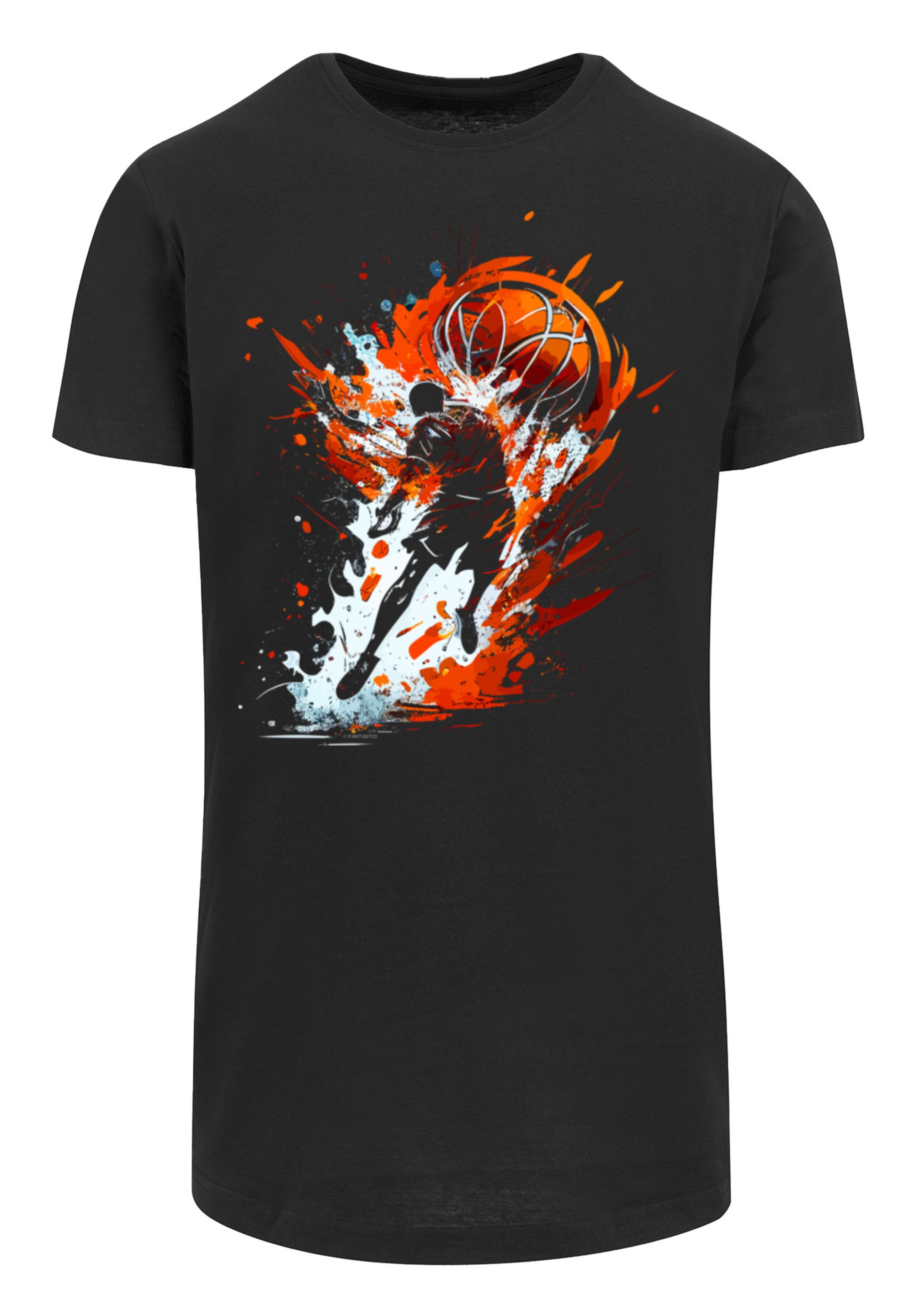 F4NT4STIC T-Shirt Basketball Splash Sport LONG Print günstig online kaufen