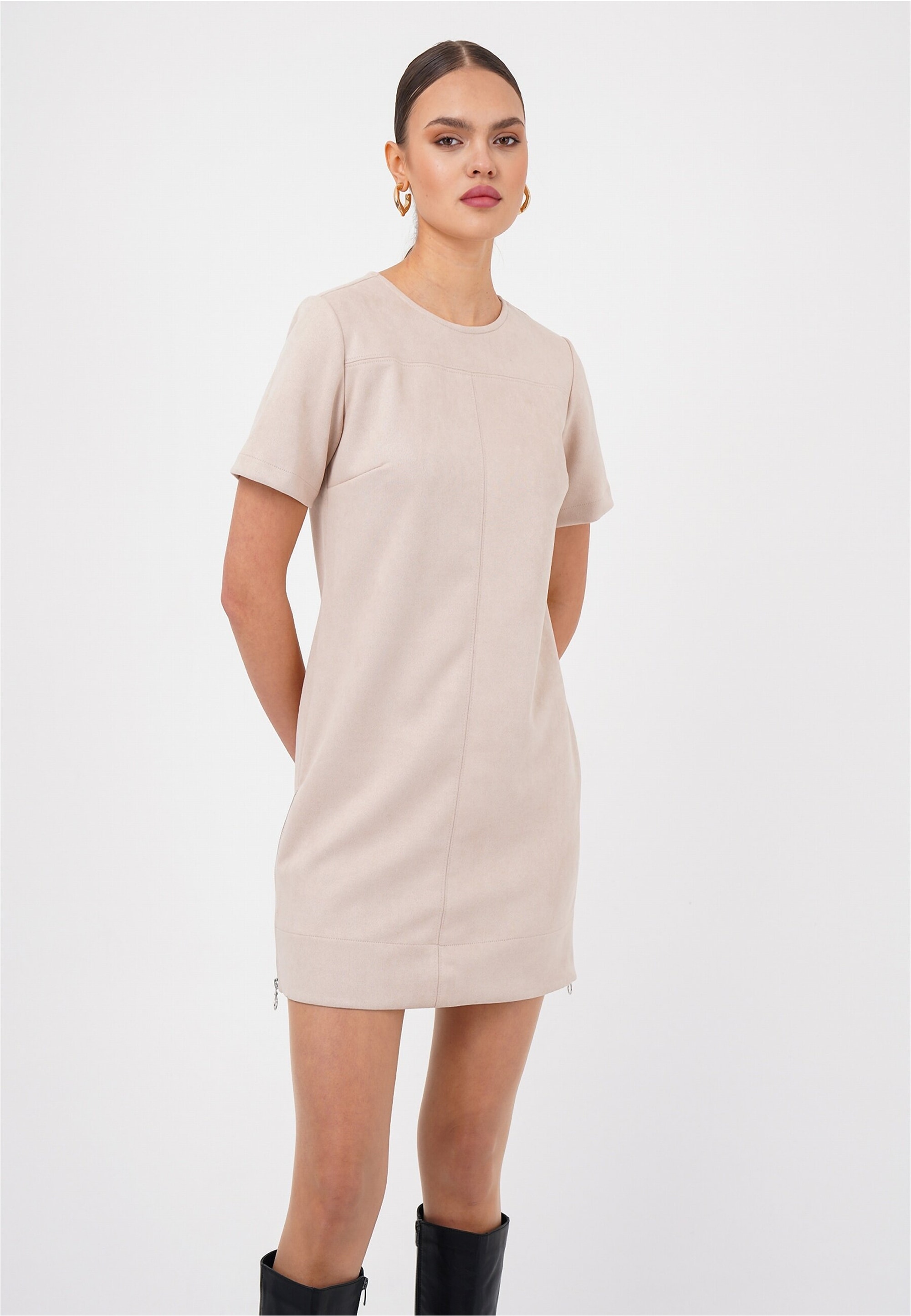 freshlions Jerseykleid »Franka«, mit kurzen Ärmeln