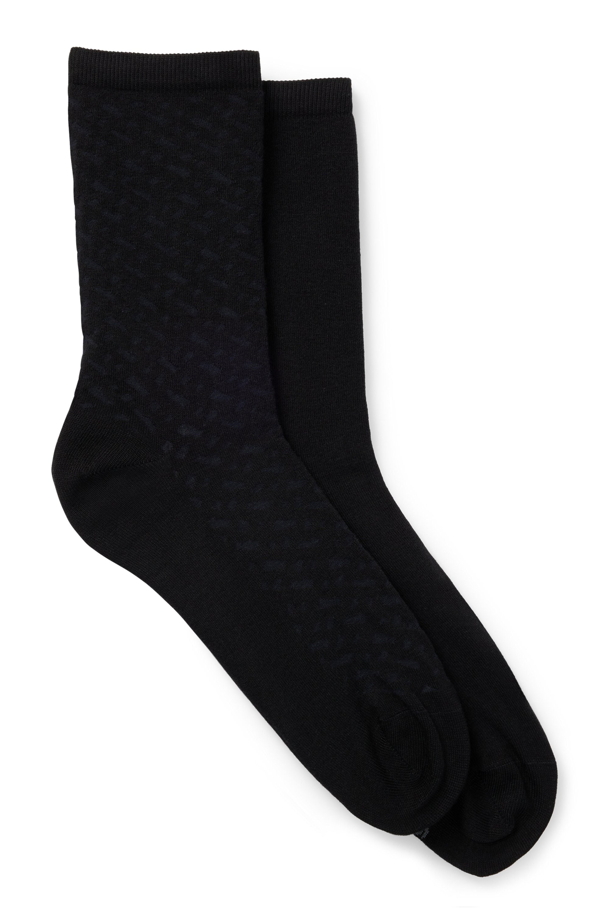 BOSS Freizeitsocken "2P RS Monogram CC", (Packung, 2 Paar, 2er-Pack), aus w günstig online kaufen