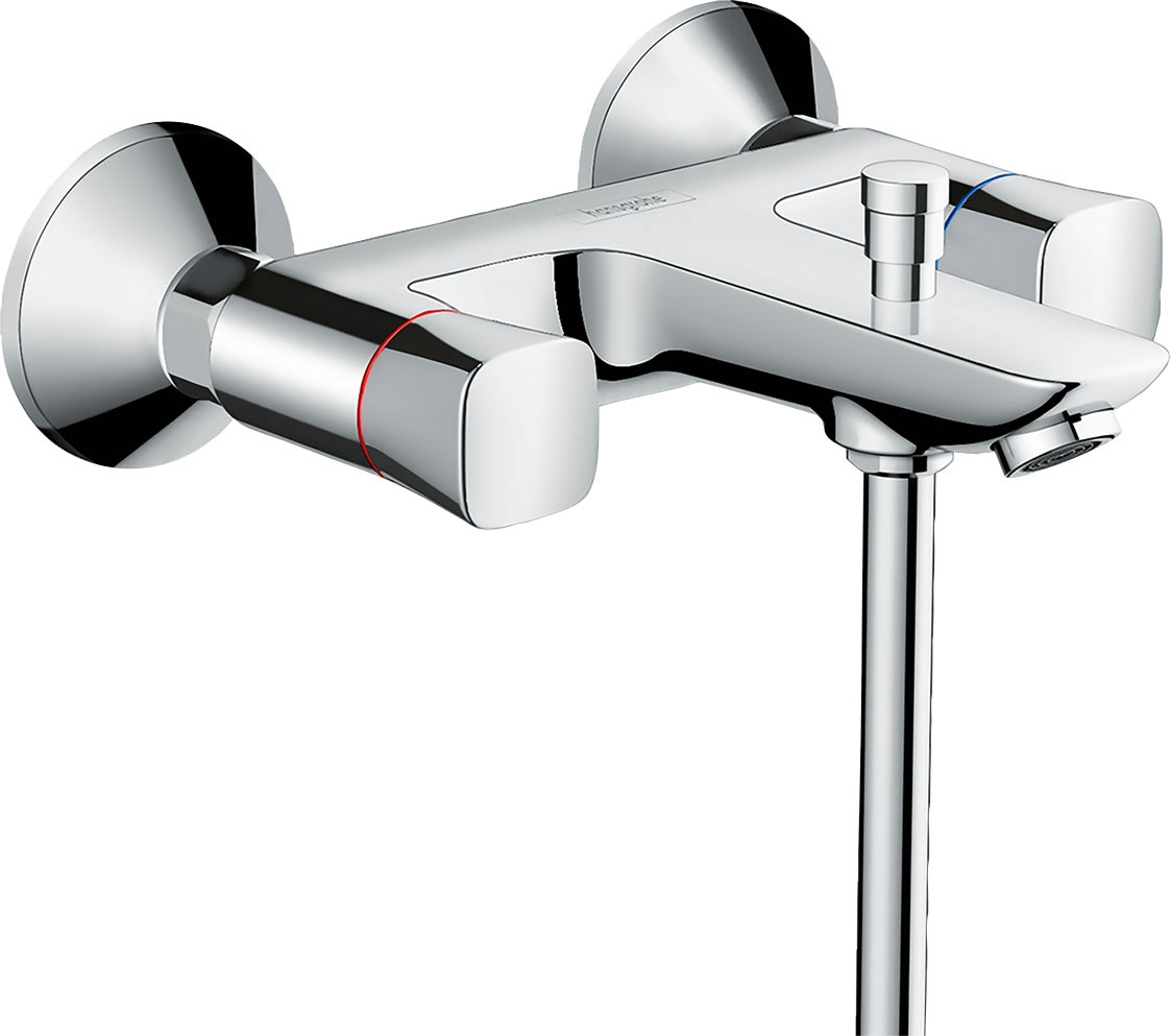 hansgrohe Wannenmischeinheit "Logis", 2-Griff Aufputz, chrom