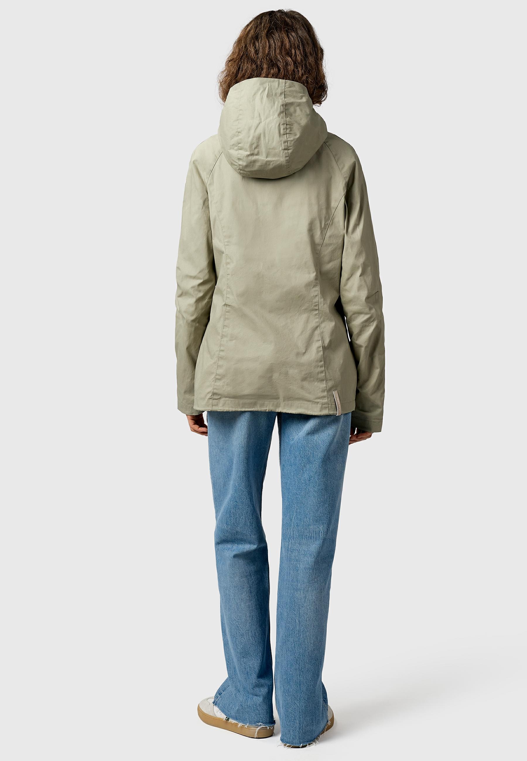 Ragwear Outdoorjacke »Dizzea Vintage YOUMODO« mit Kapuze Beschichtete Baumwoll-Jacke für den Übergang