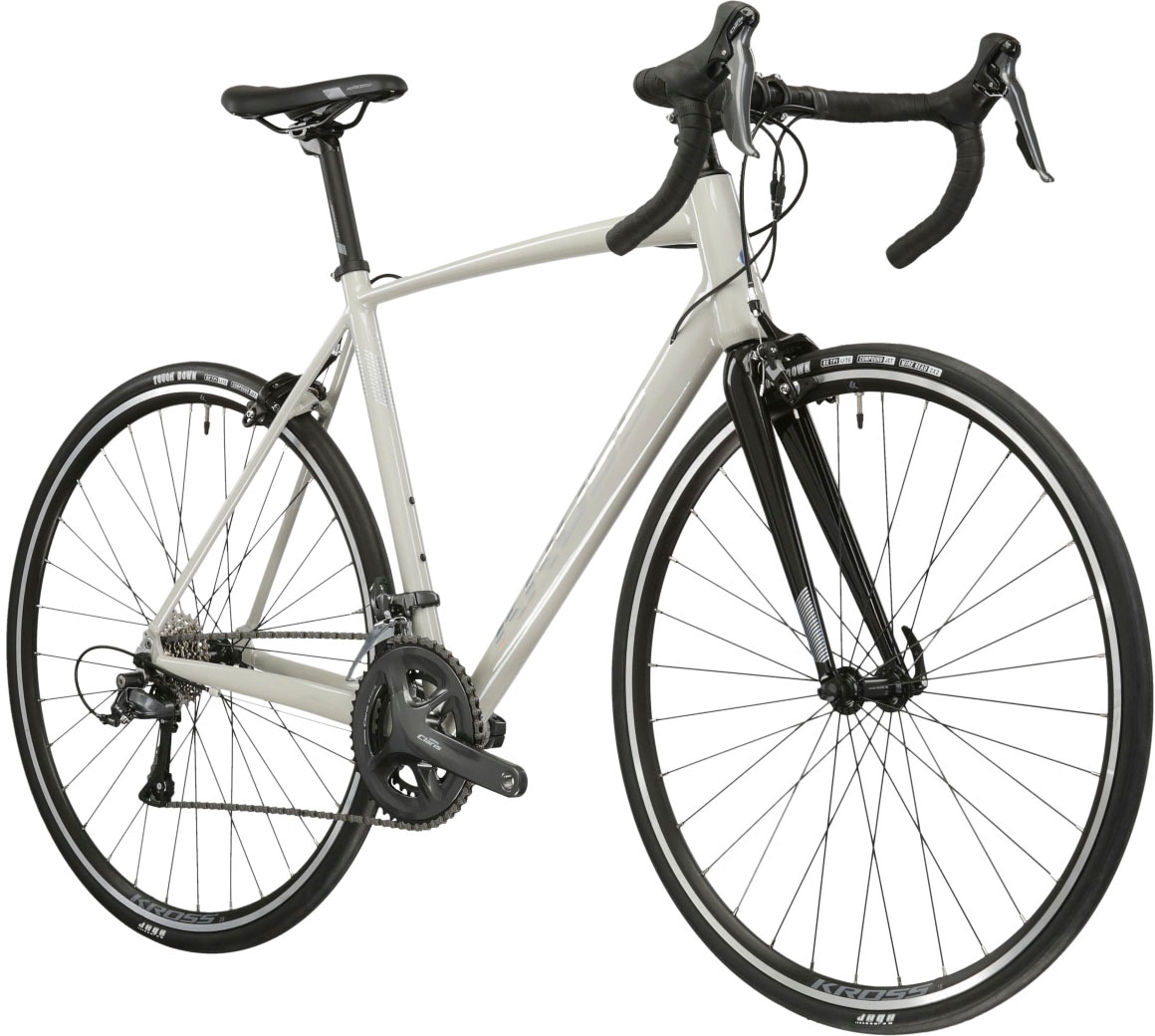 KROSS Rennrad "Vento 2.0", 58cm, 28 Zoll (71,12cm) hinten: 28 Zoll (71,12cm), grau, Fahrräder