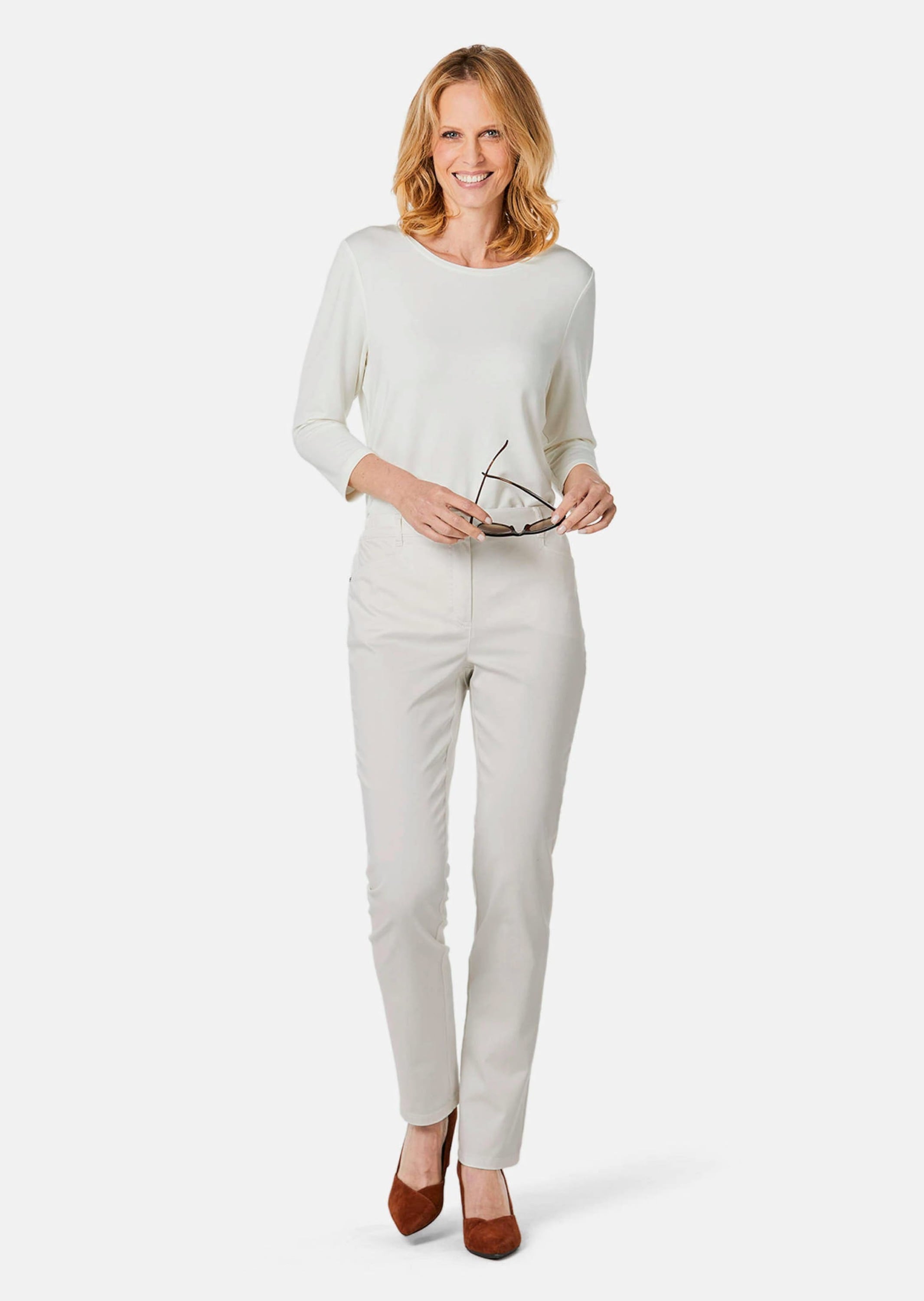 GOLDNER Stoffhose »Leichte Baumwoll-Hose CARLA«