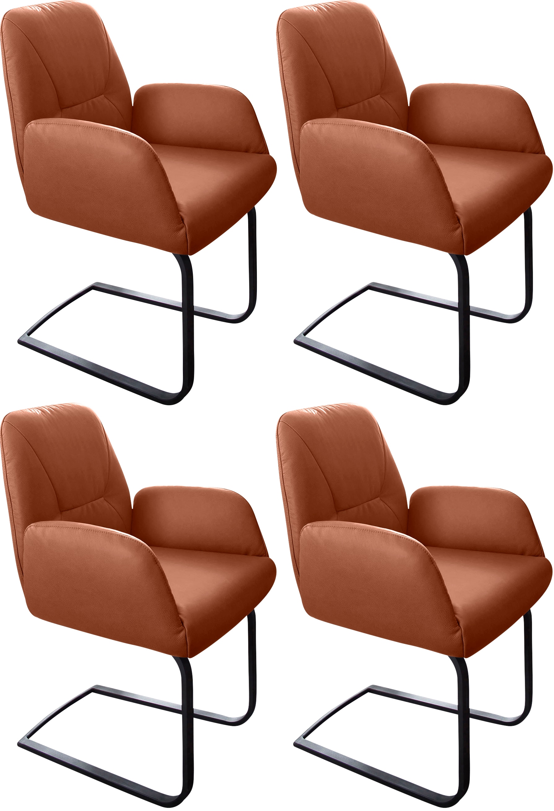 W.SCHILLIG Freischwinger "ole" (Set) 4 Stk. Longlife Xtra-Leder Z69 2er- od günstig online kaufen