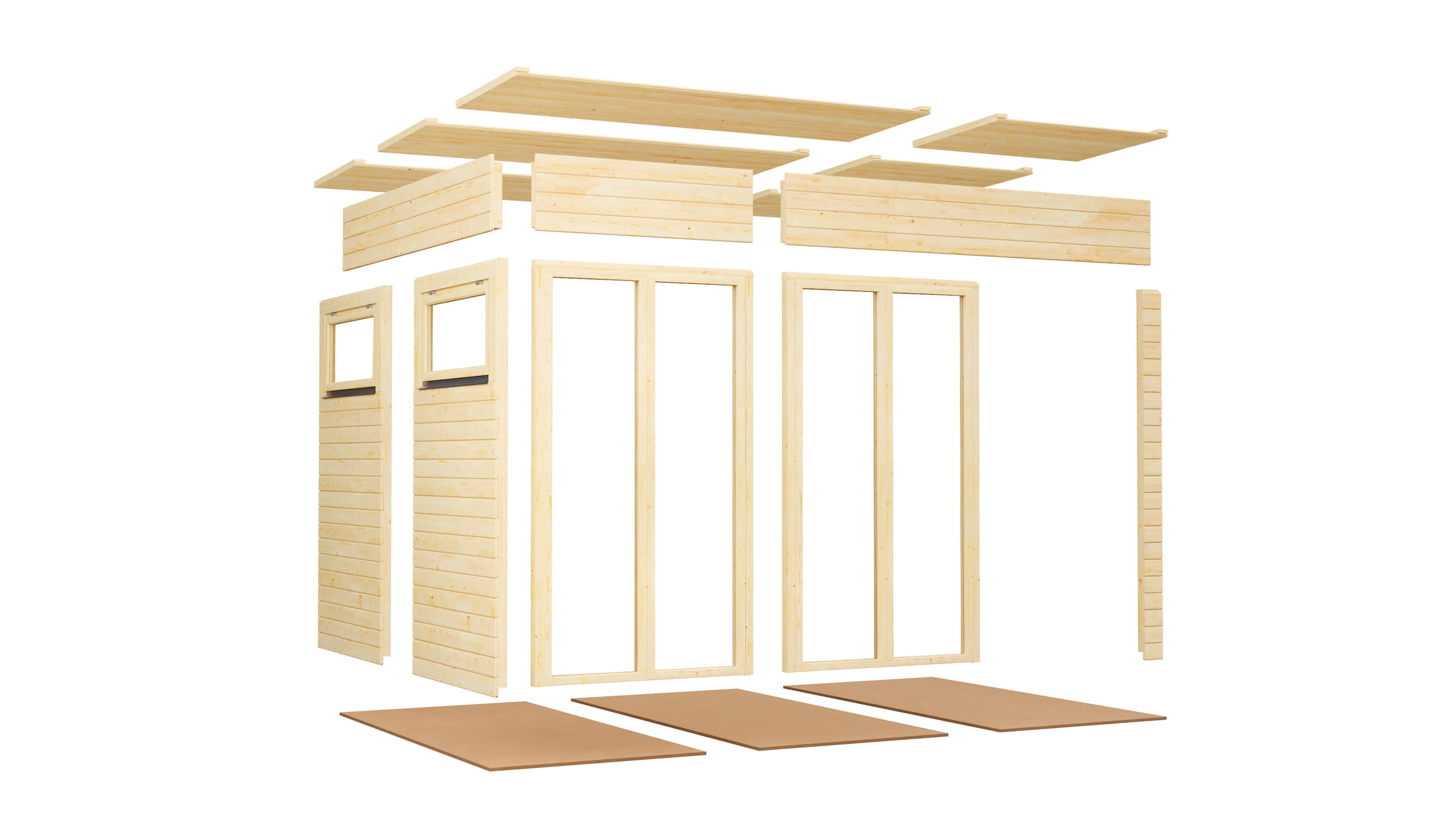 KONIFERA Gartenhaus »Cubus 3 Office Lounge«