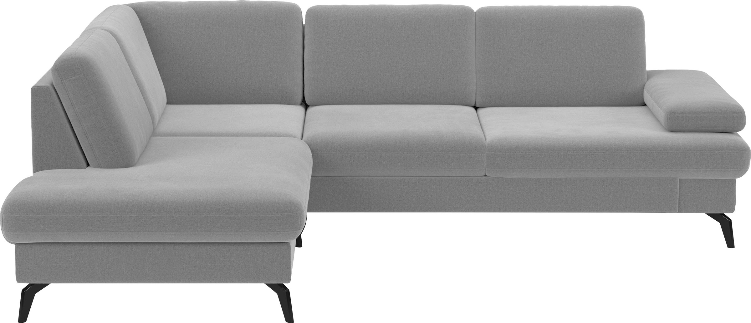 sit&more Ecksofa "Morris L-Form, inkl. Sitztiefenverstellung" wahlweise mit Armteilverstellung, Schlaffunktion & Bettkasten