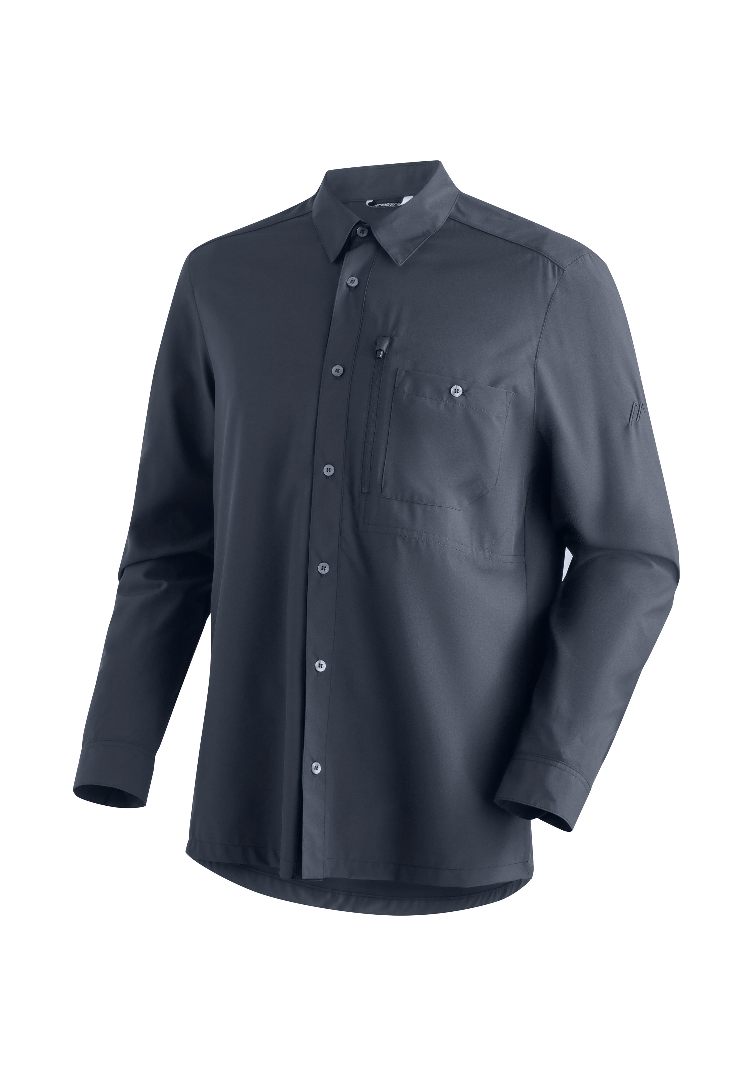 Maier Sports "Magos L/S M" Herren Hemd langarm, leichtes Freizeithemd, Langarmhemd, Körperbetont
