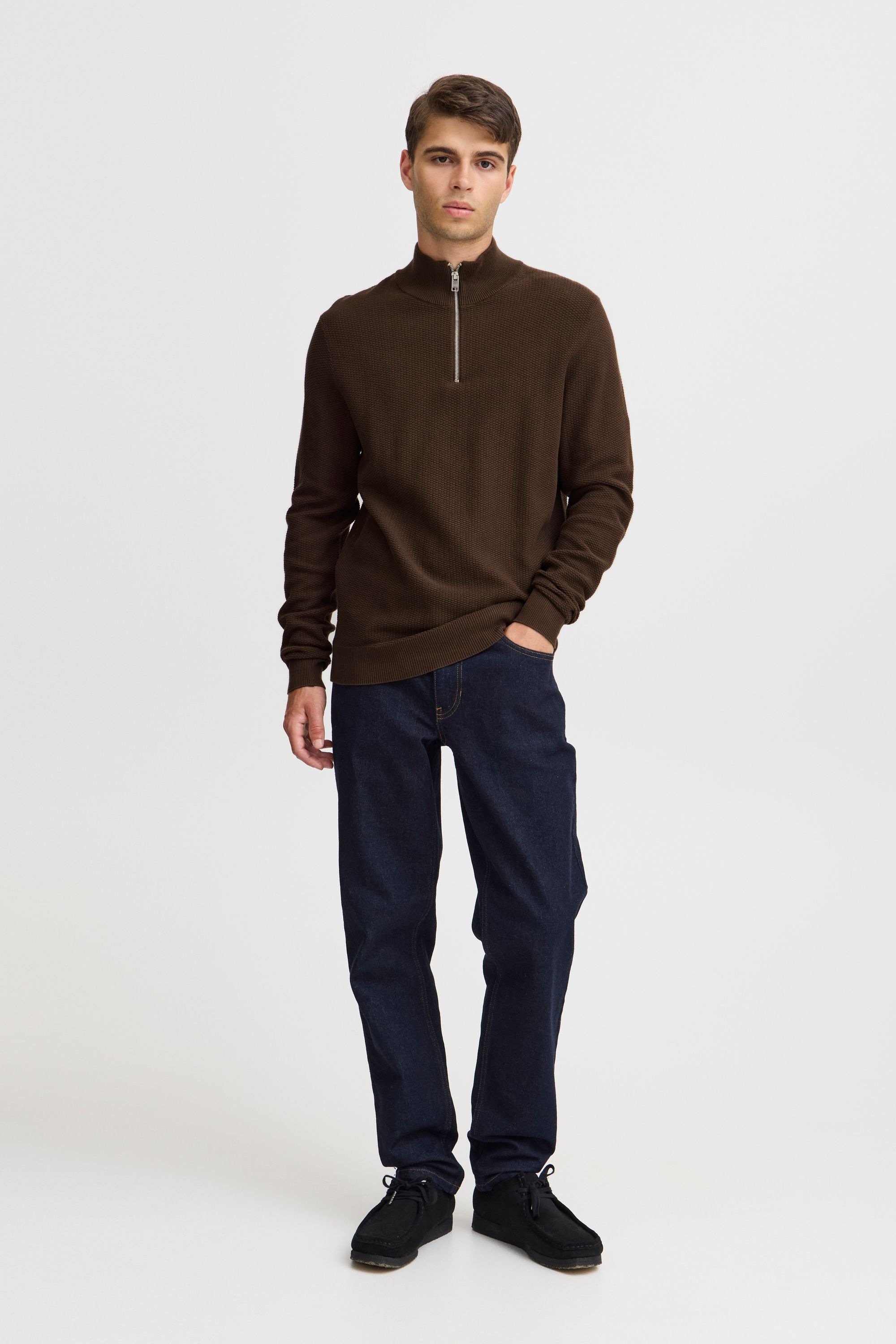Casual Friday Troyer »Troyer CFKARL 0160 structured halfzip knit«