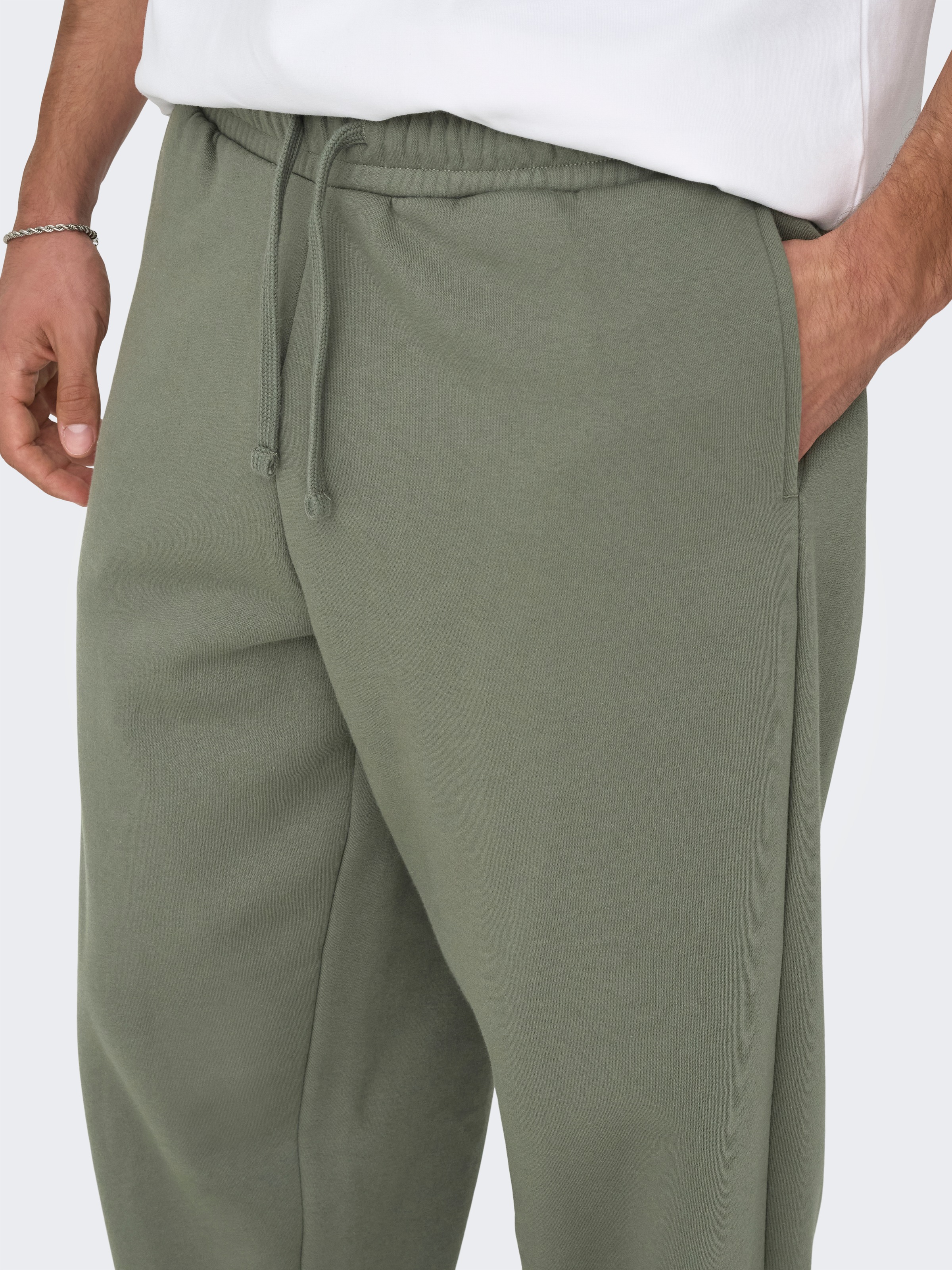 ONLY & SONS Sweathose »ONSCERES WIDE PANT NOOS«  Baumwollmischung, relaxed fit
