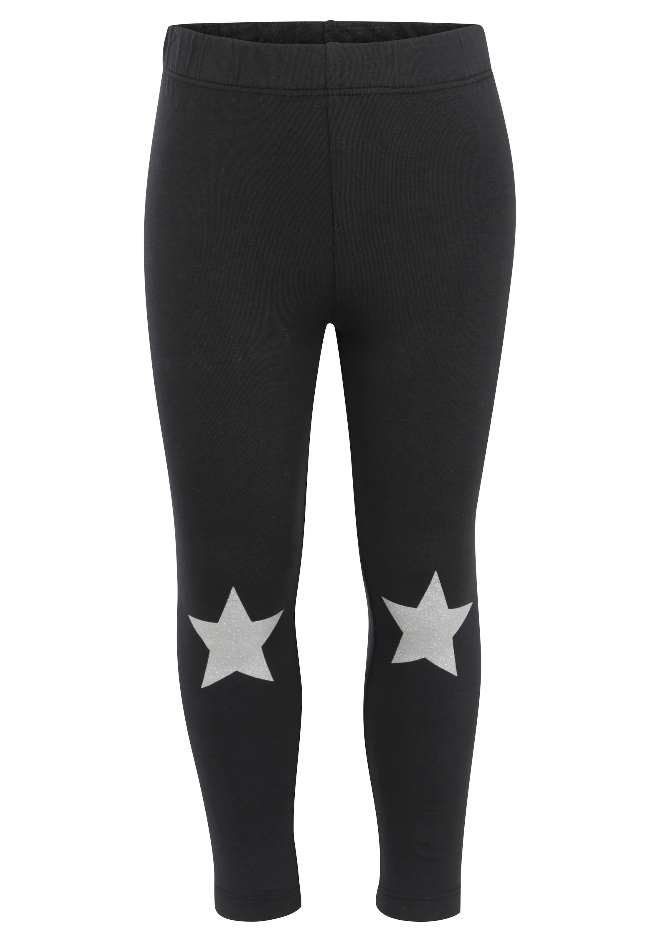 | Leggings, Glitzerdruck KIDSWORLD tlg.), 2 BAUR ▷ mit für (Packung,