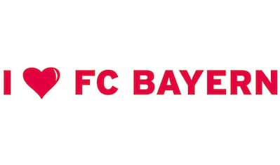 Wandtattoo »I LOVE FC BAYERN«, (1 St.)