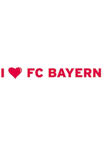Wandtattoo »I LOVE FC BAYERN«, (1 St.), selbstklebend, entfernbar