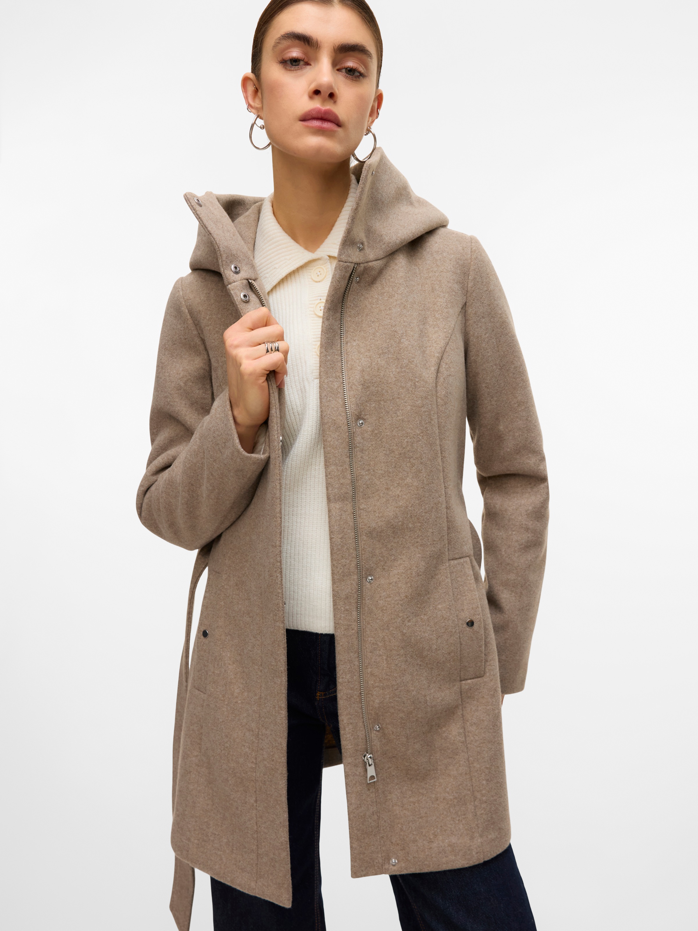 Vero Moda Langjacke "VMPOPLIVA JACKET GA BOO", mit Kapuze günstig online kaufen