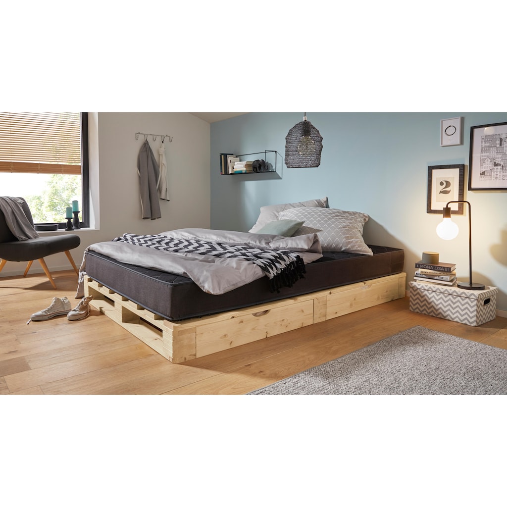 Home affaire Palettenbett »"ALASCO " BESTSELLER! Mit Schublade«