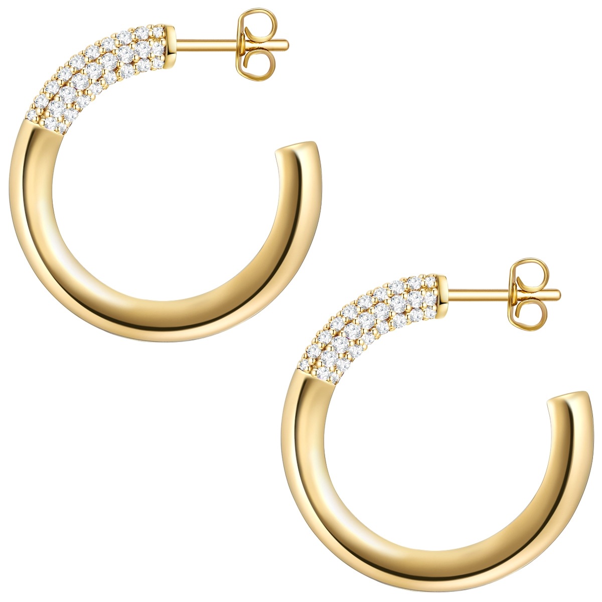 Glanzstücke München Paar Creolen »Set: GSM990« aus Sterling Silber