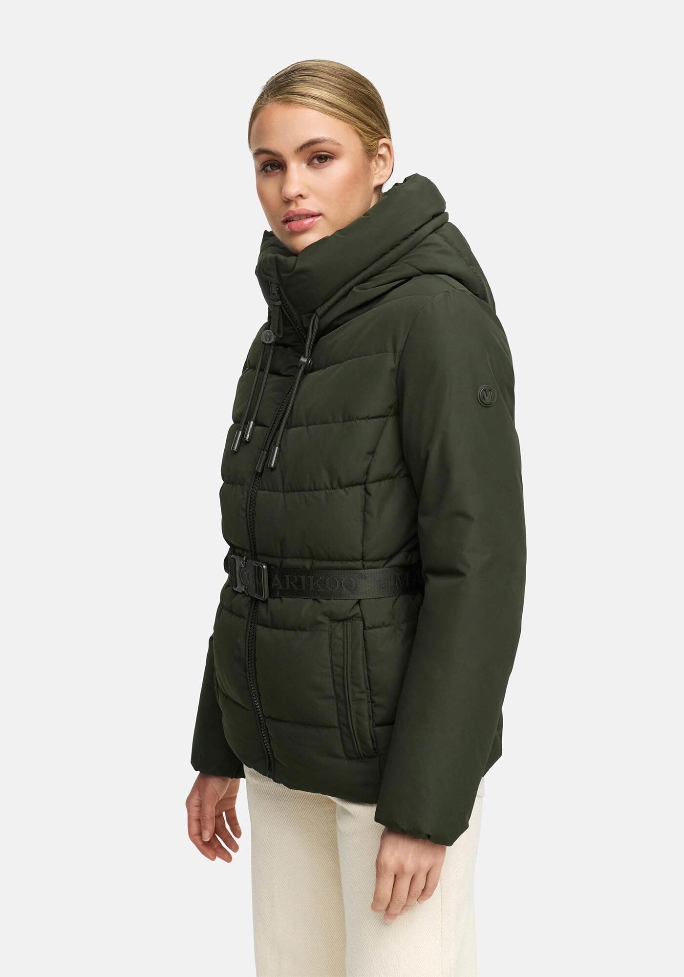 Marikoo Winterjacke »Himee«, Taillengürtel mit robuster Klickschnalle