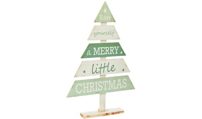Dekobaum »Merry Little Christmas«, aus Holz, Höhe 76 cm kaufen