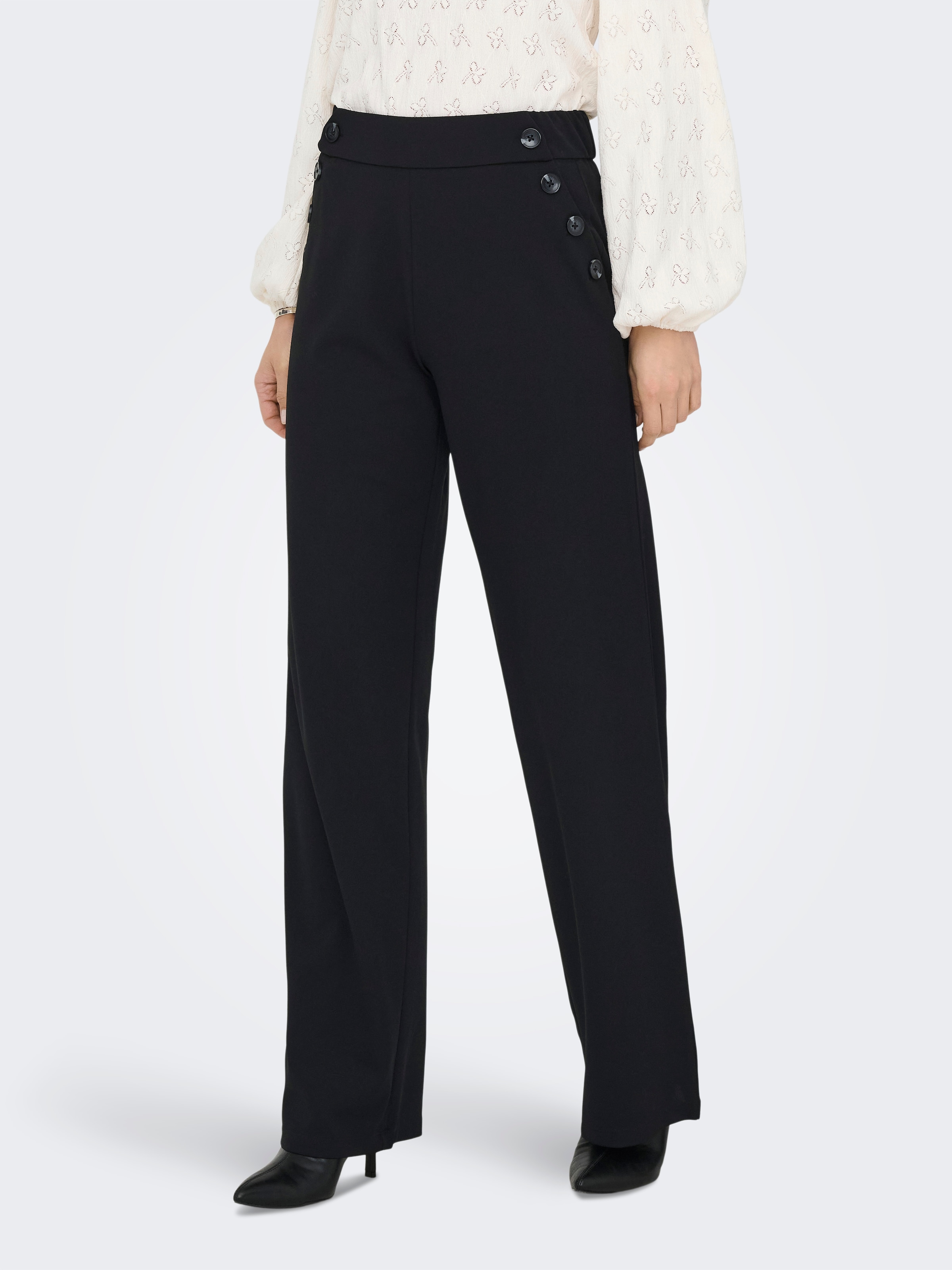 ONLY Schlupfhose »ONLRINA BUTTON PANT JRS NOOS«  mit Knopf-Details